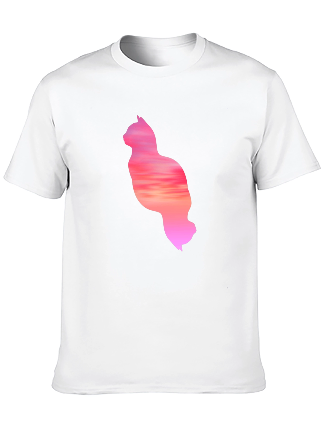 Sunset Cat Graphic Tee - Unique Design