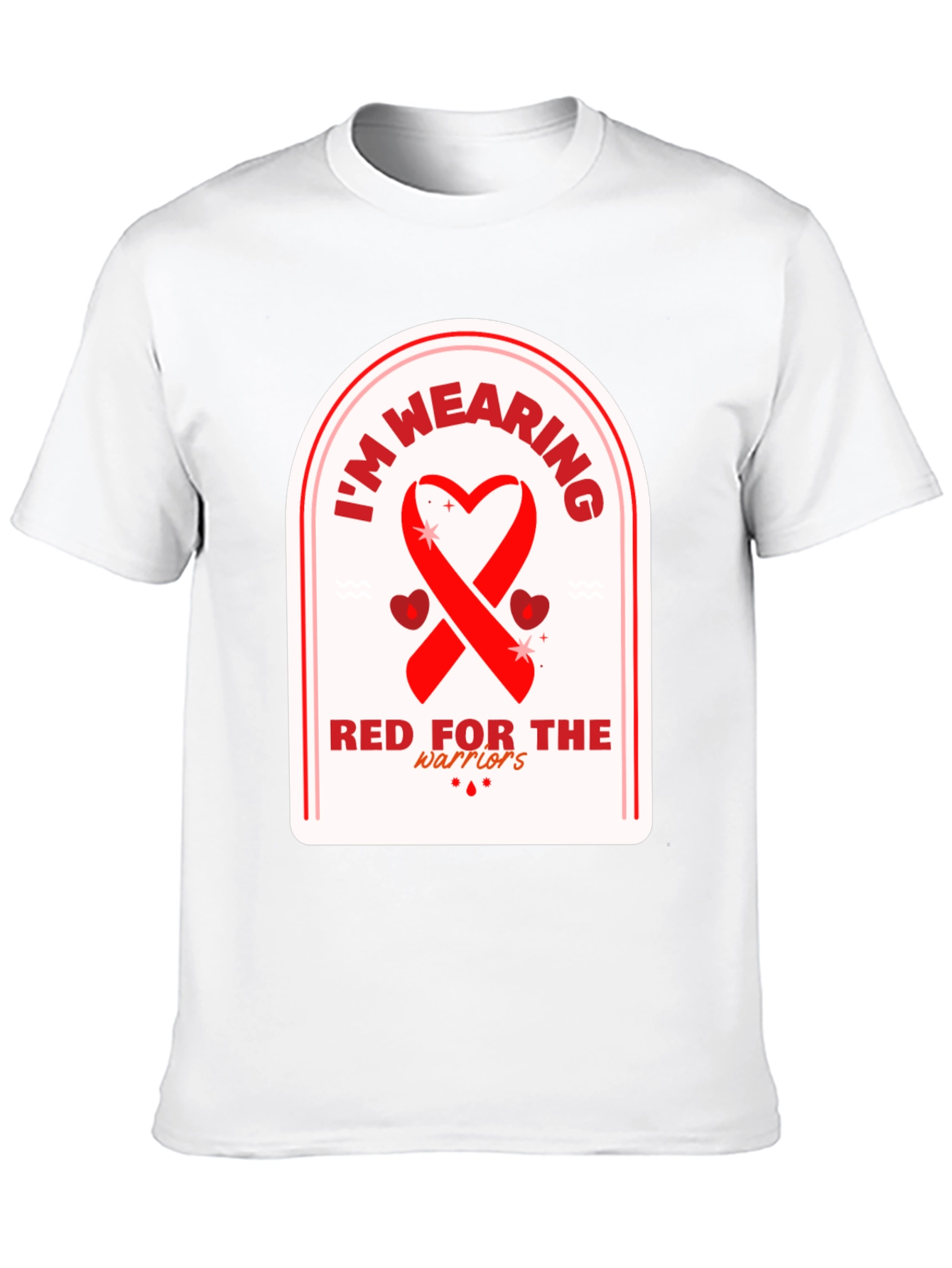 Red for the Warriors Awareness T-Shirt
