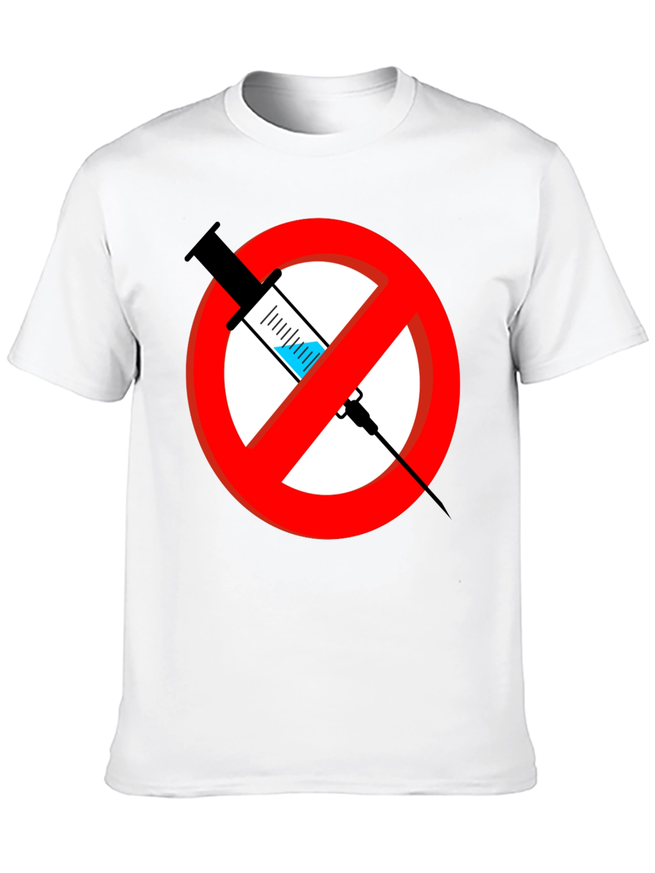 No Vaccine Graphic T-Shirt