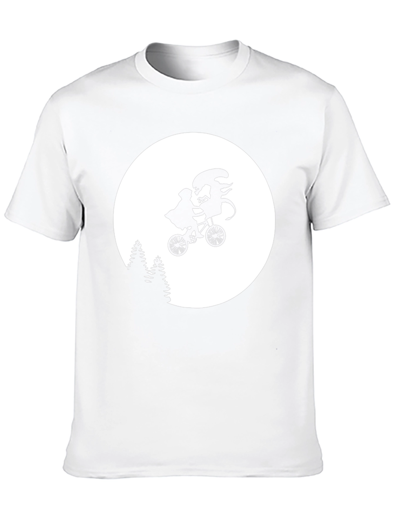 Alien Bike Ride T-Shirt - Sci-Fi Humor Tee