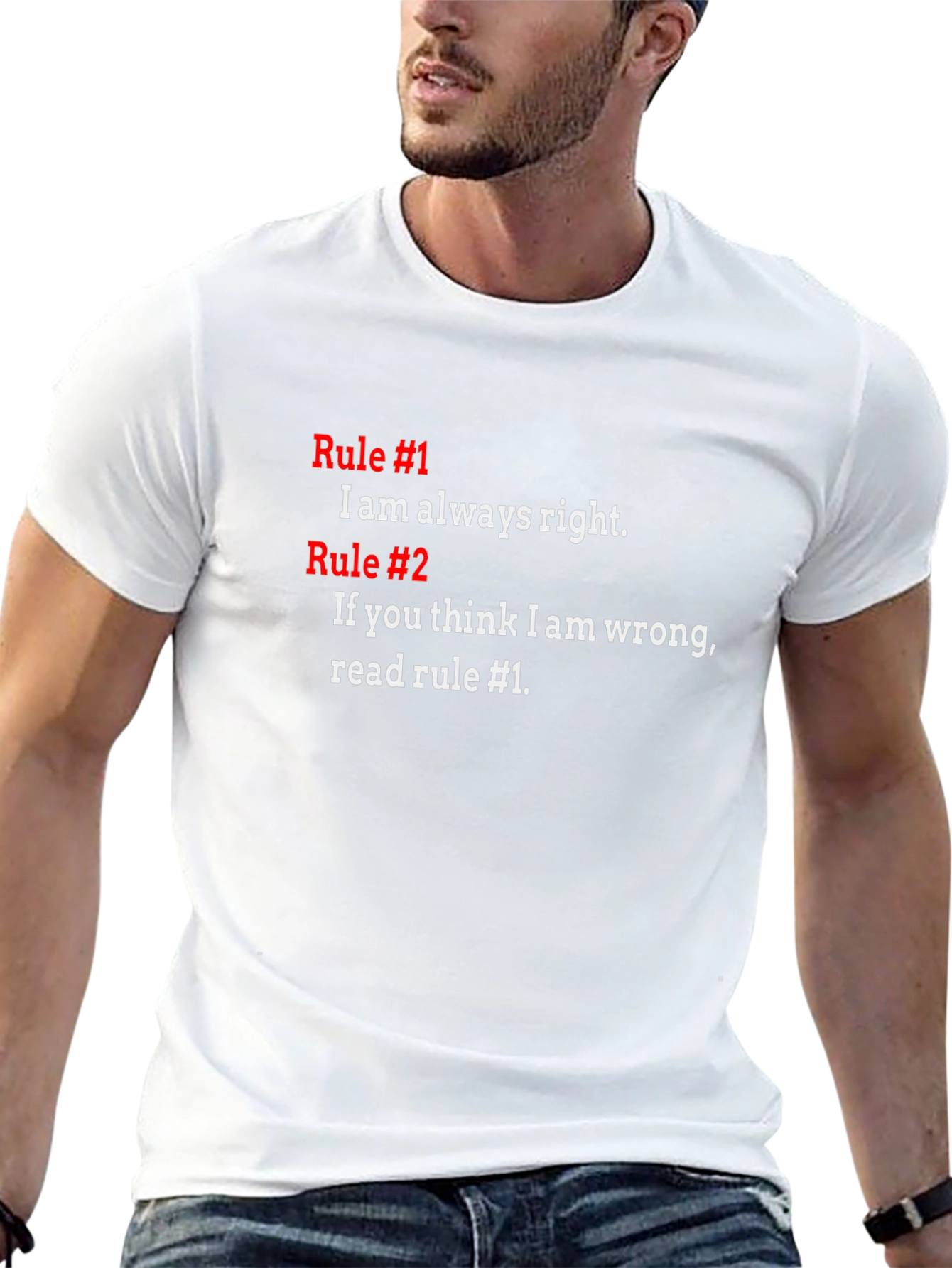 Funny Rule #1 T-Shirt - Always Right Statement Tee