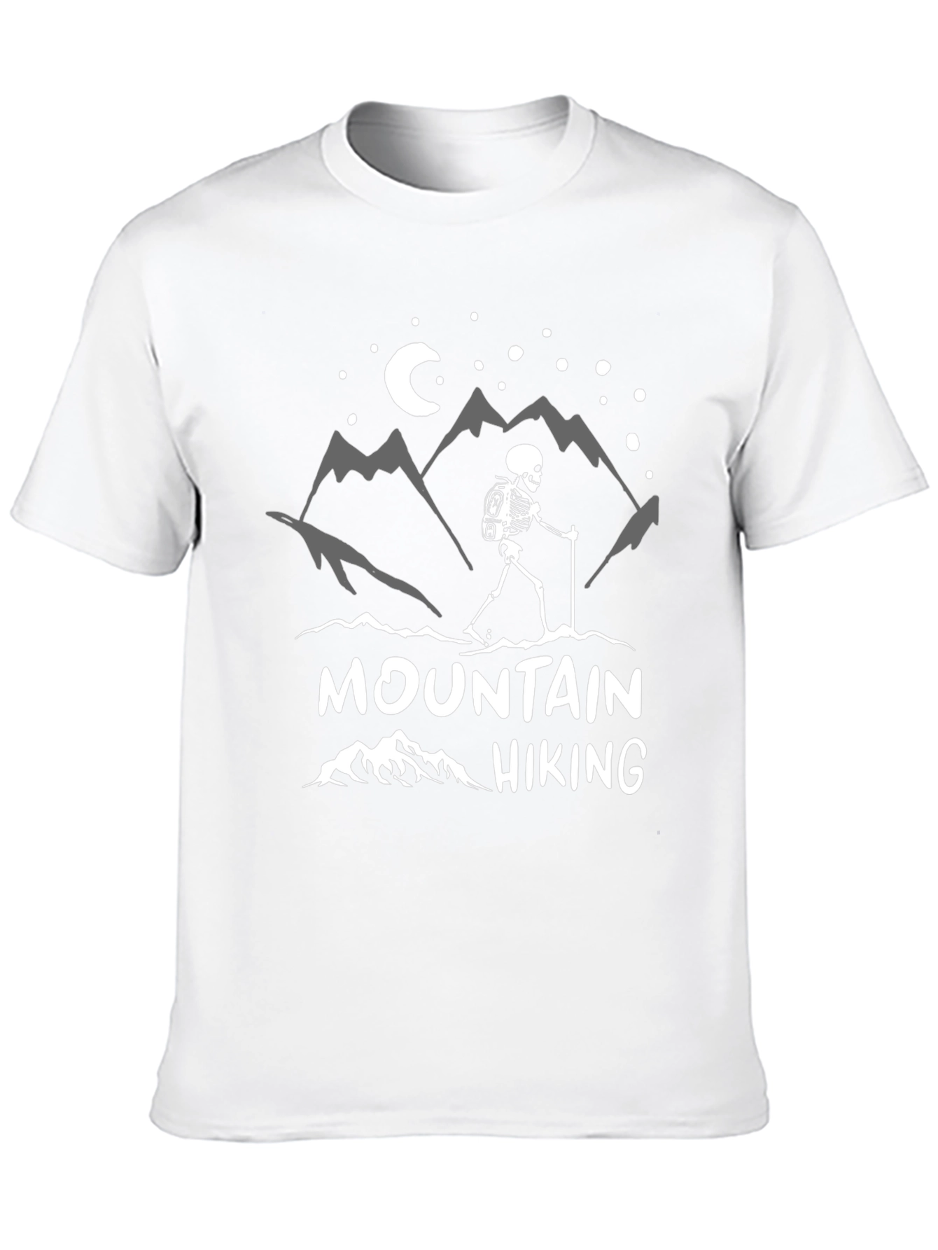 Mountain Hiking Skeleton Graphic Tee