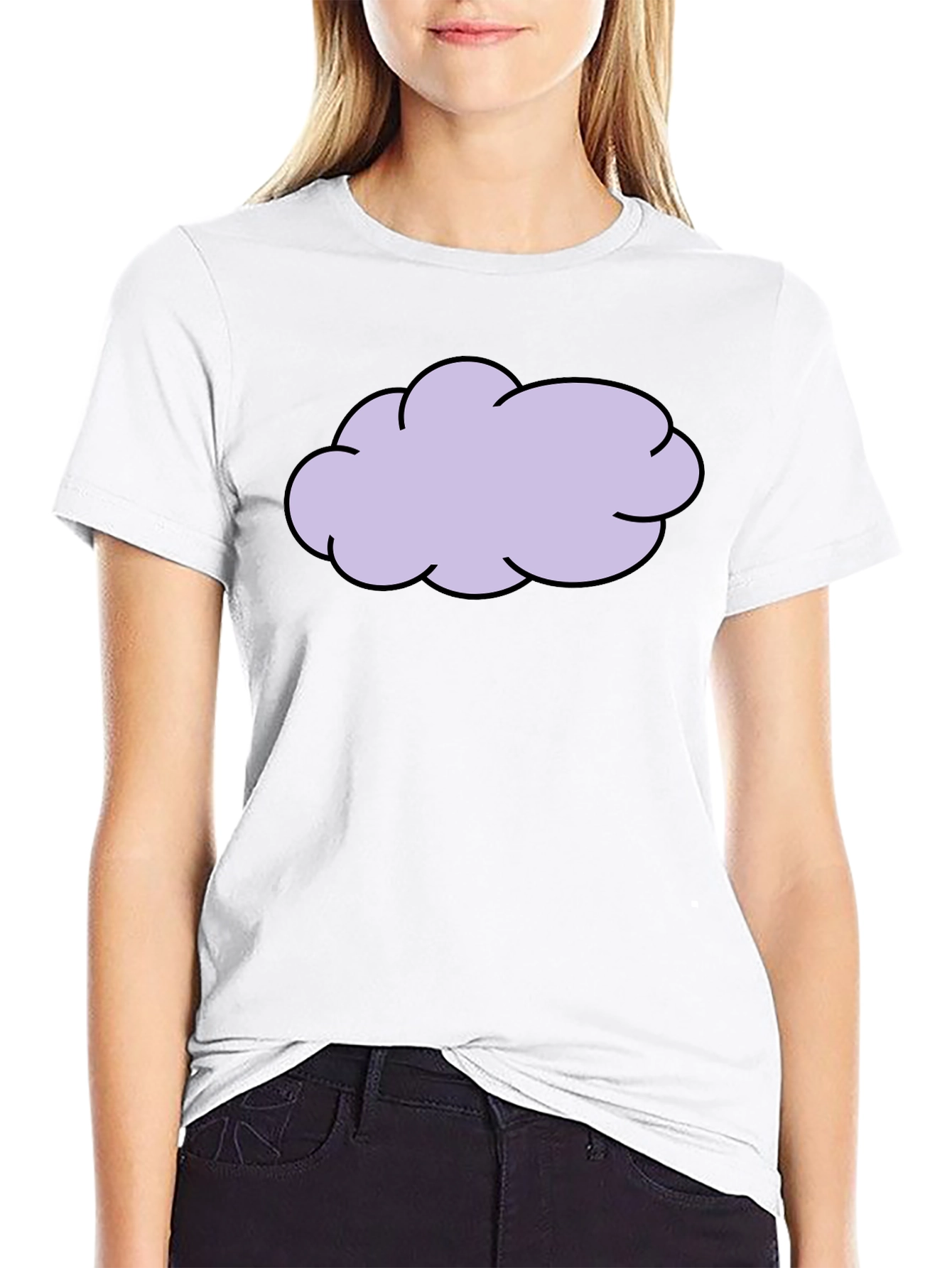 Cloud Graphic Black T-Shirt