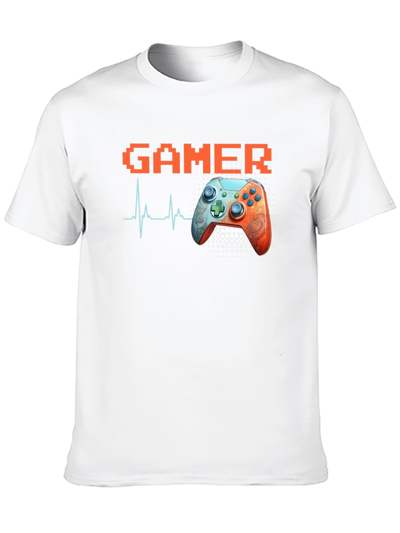 Gamer Heartbeat Black T-Shirt