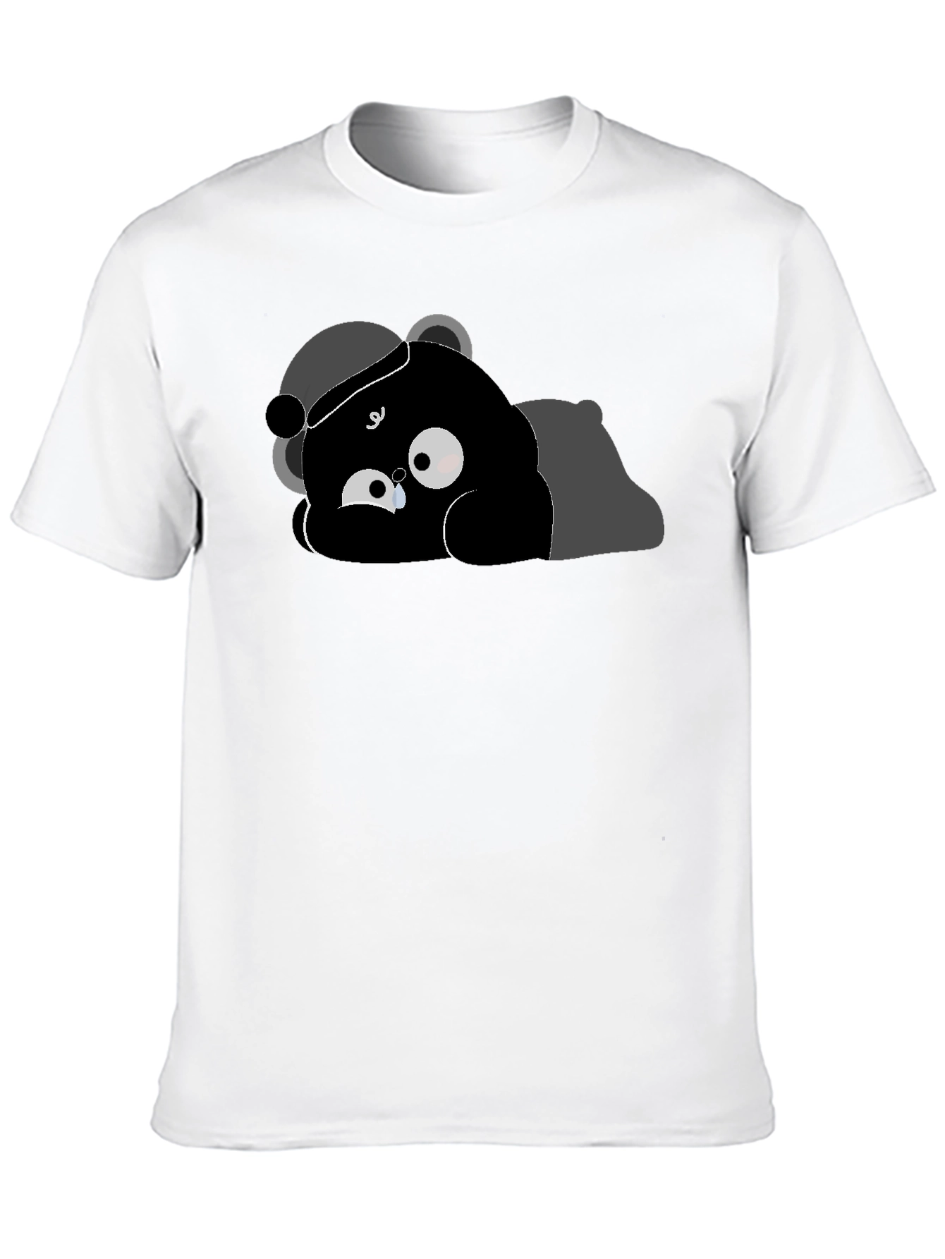 Crying Bear Graphic T-Shirt - Soft Cotton Tee