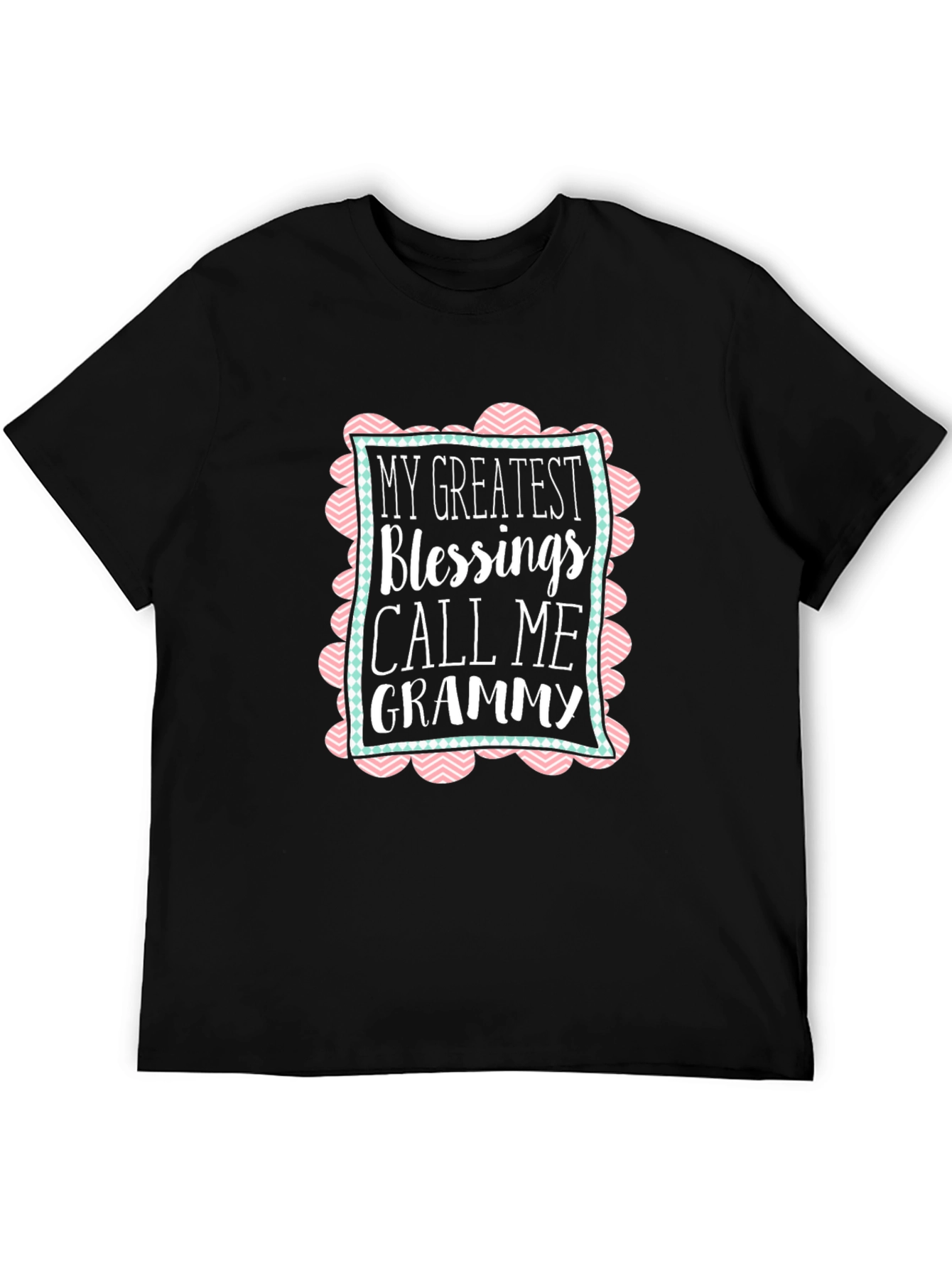 Greatest Blessings Call Me Grammy Black T-Shirt