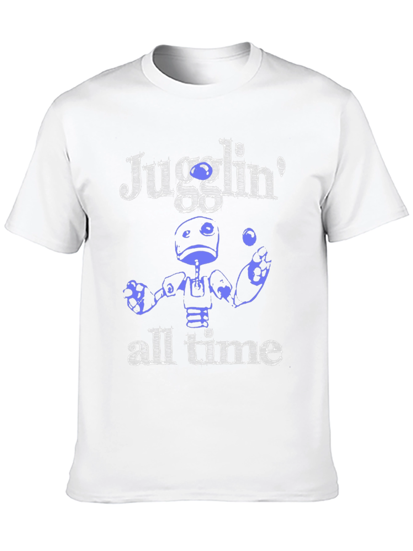 Juggling Robot Graphic T-Shirt - All Time Fun!