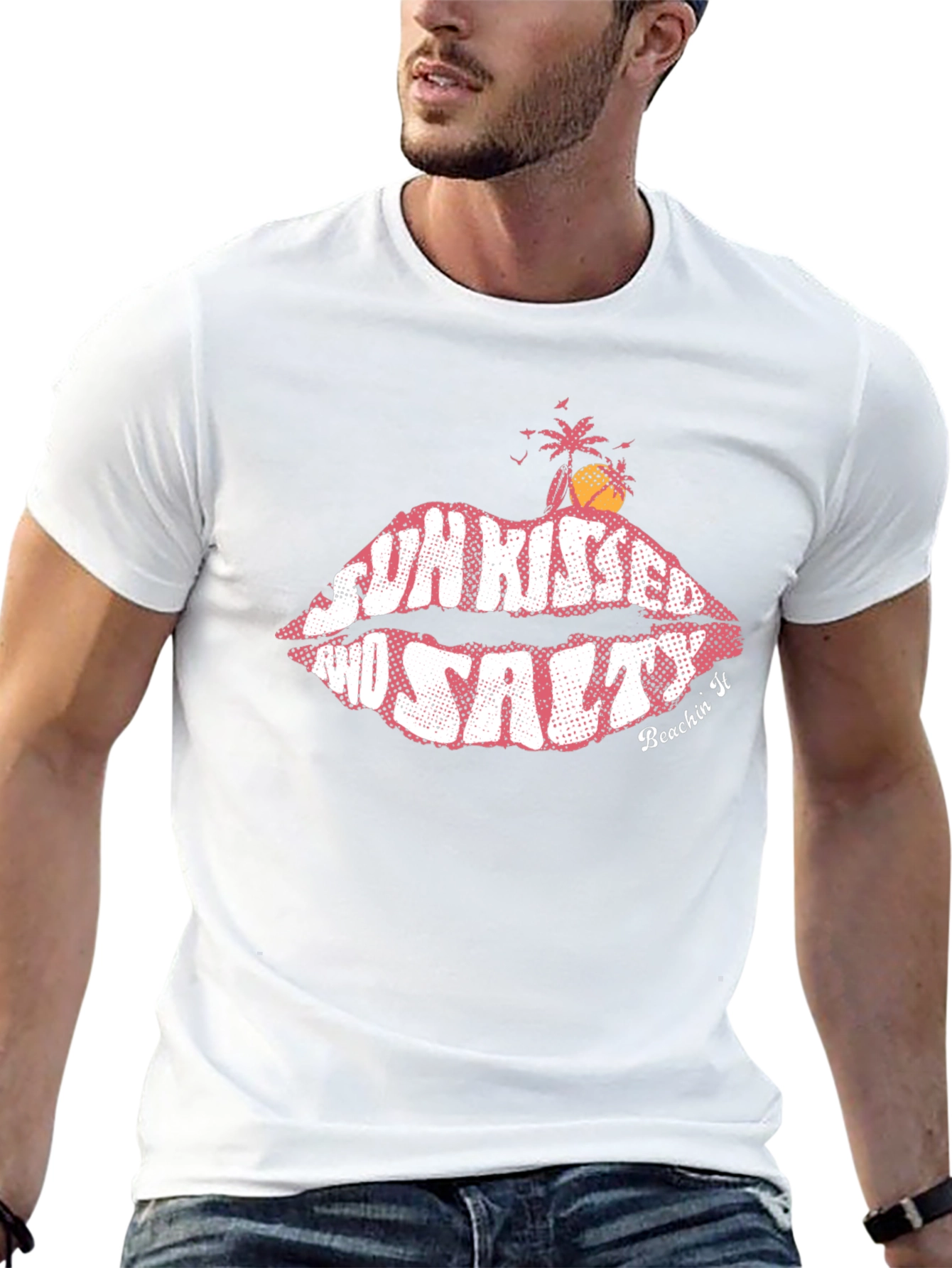 Sun Kissed & Salty Black Graphic Tee