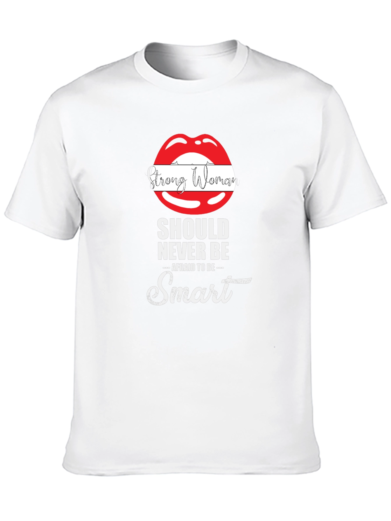 Strong Woman Smart Lips Graphic Tee