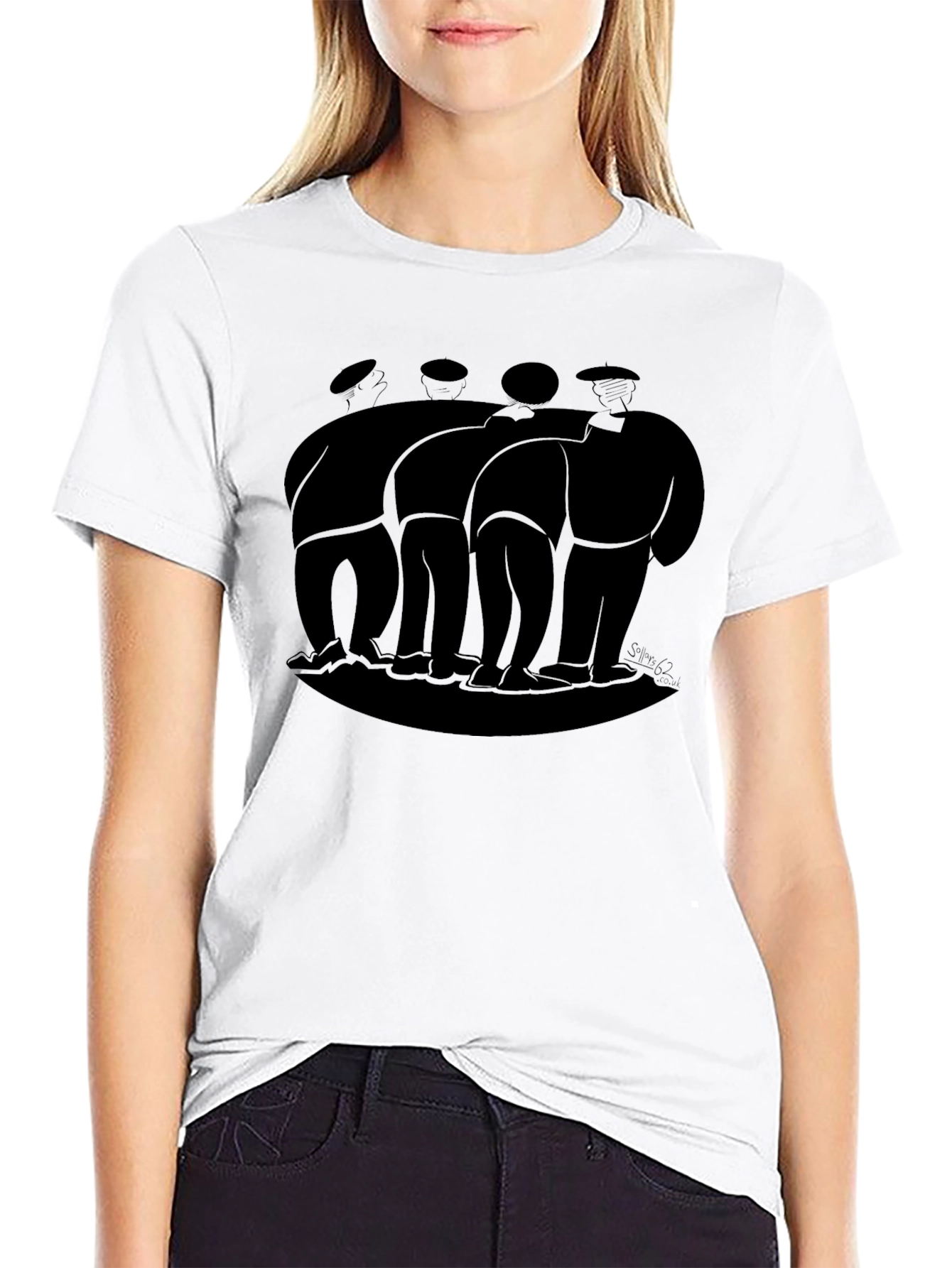 Abstract Men Black T-Shirt