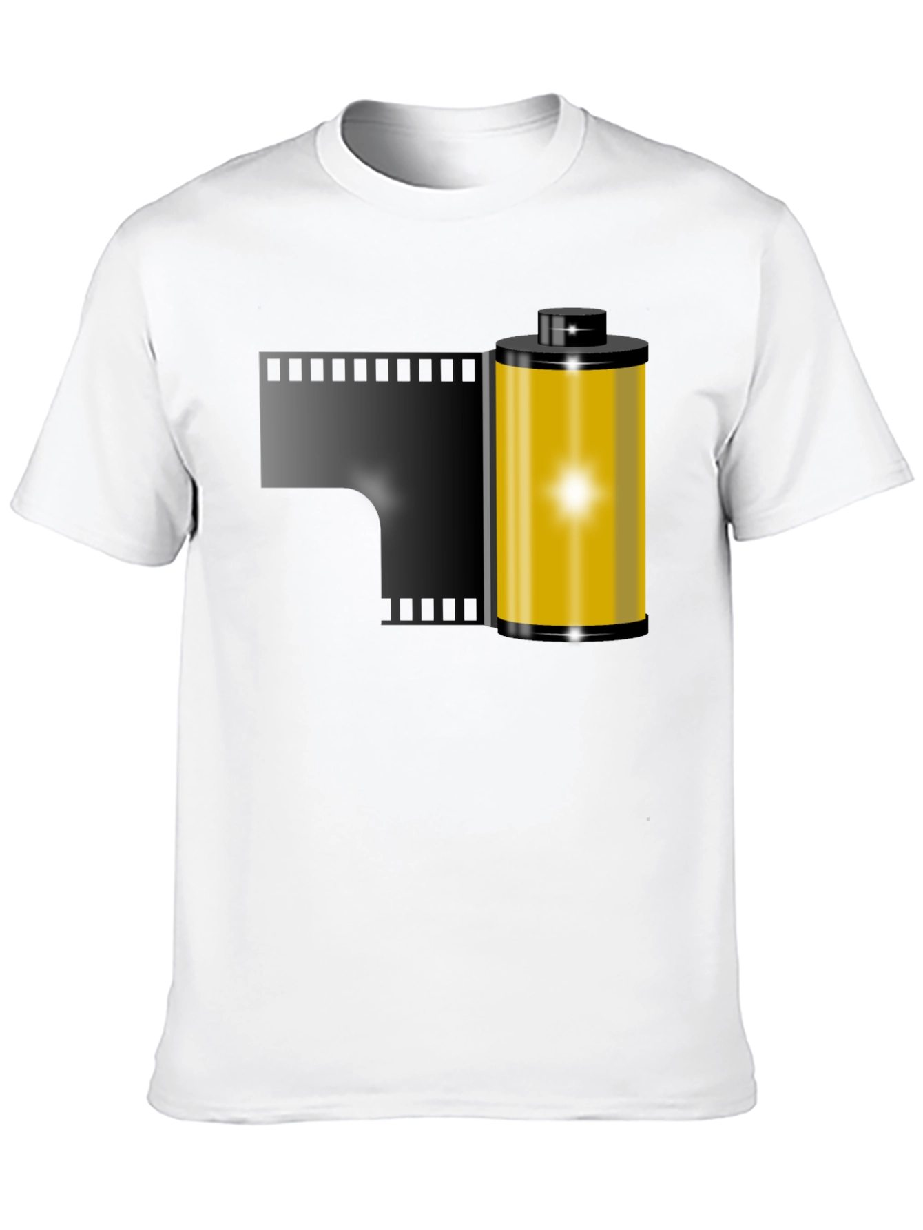 Film Roll Graphic Tee - Retro Photography Shirt