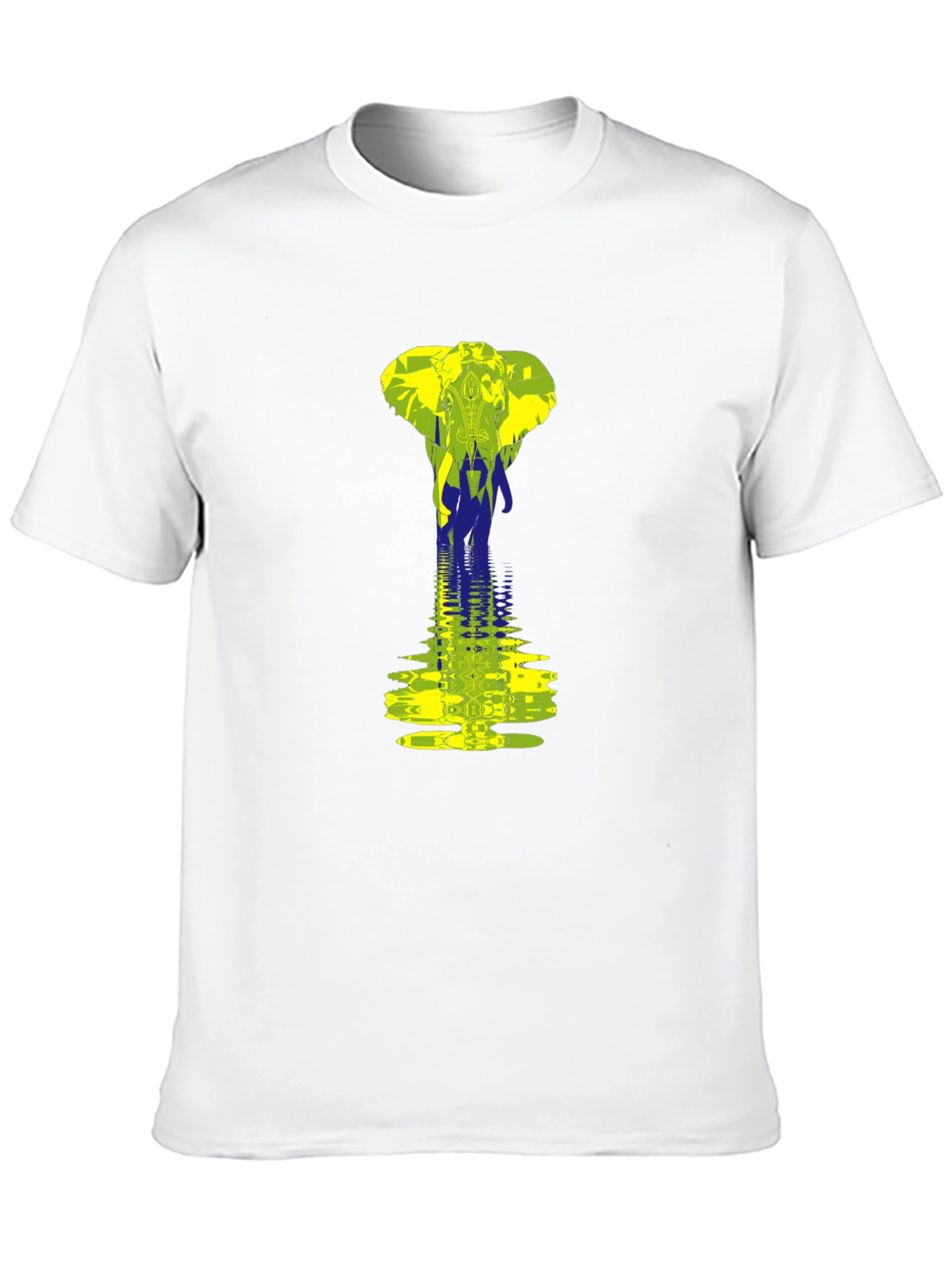 Elephant Reflection Graphic Tee - Black