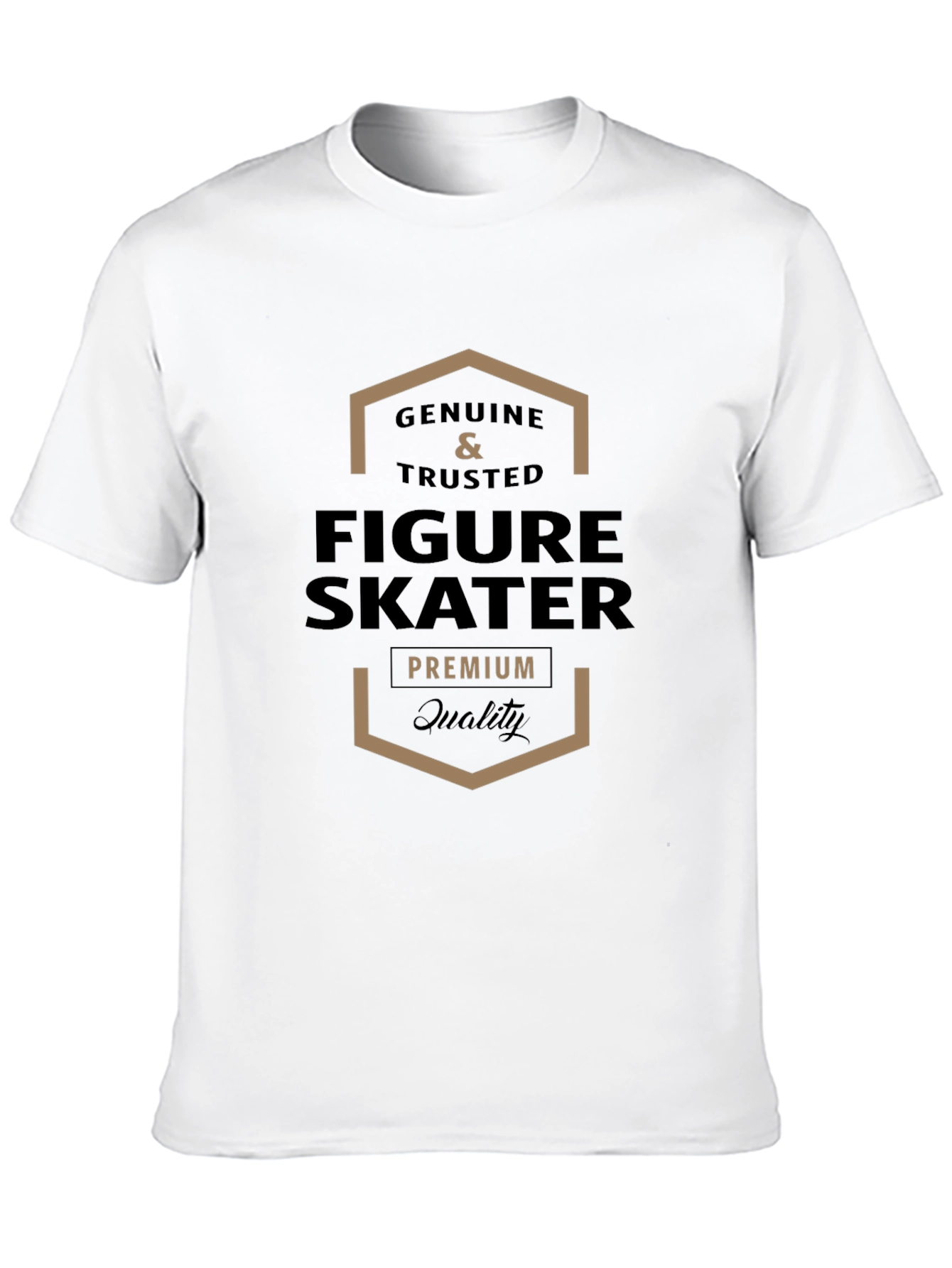 Genuine Figure Skater Premium Quality Black T-Shirt