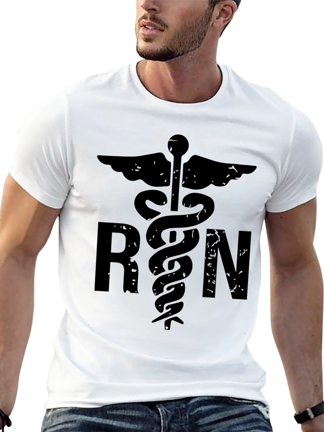 RN Caduceus Symbol Black T-Shirt