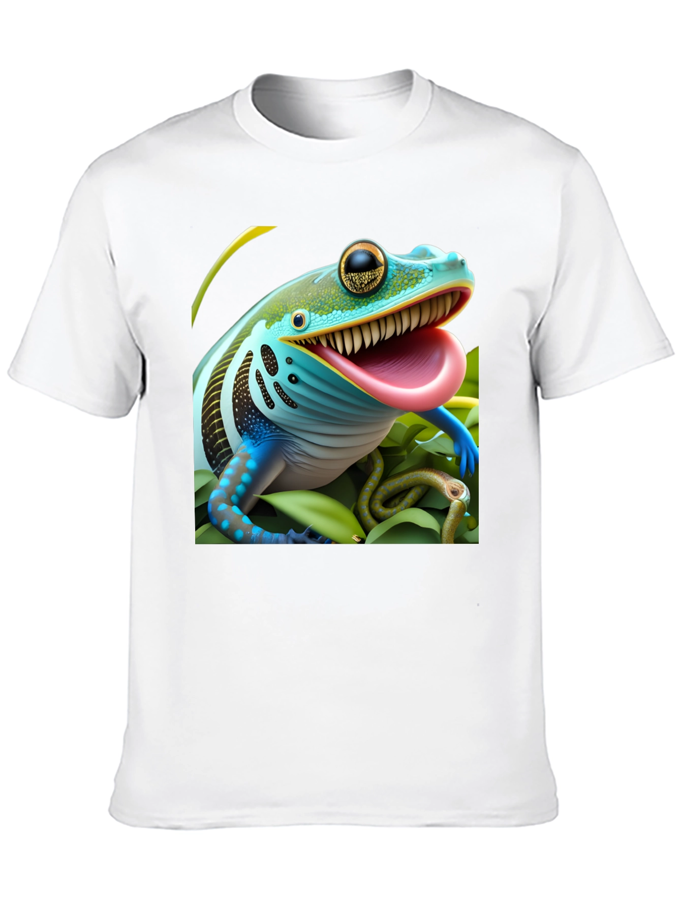 Frog & Snake Graphic Tee - Unique Design