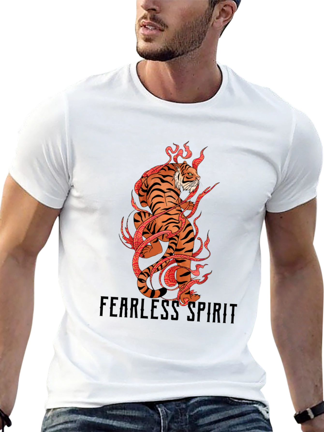 Fearless Spirit Tiger Graphic Tee