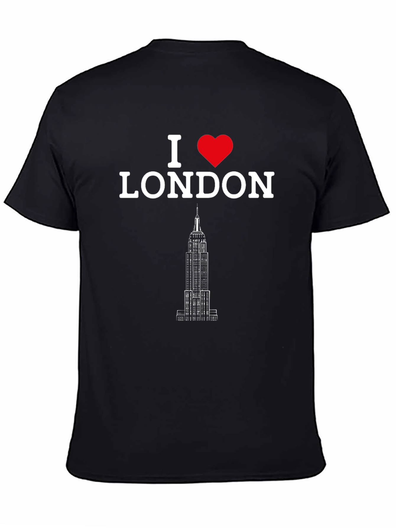 I Heart London Black T-Shirt with Empire State Building
