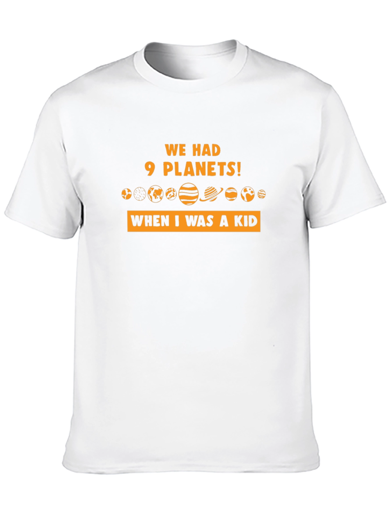 9 Planets T-Shirt - Retro Space Tee