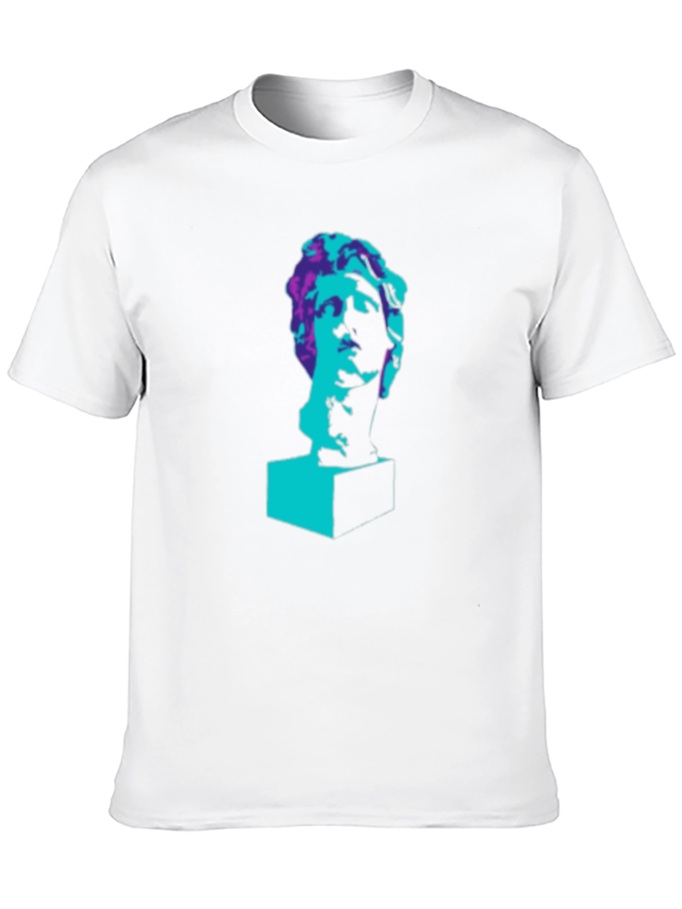 Pop Art Statue Graphic Tee - Black