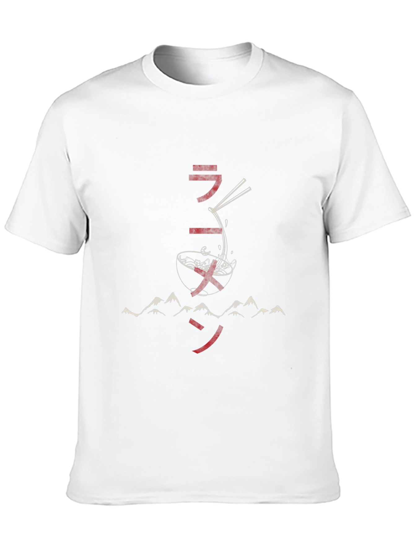 Ramen Mountain Graphic Tee - Stylish Asian Food T-Shirt