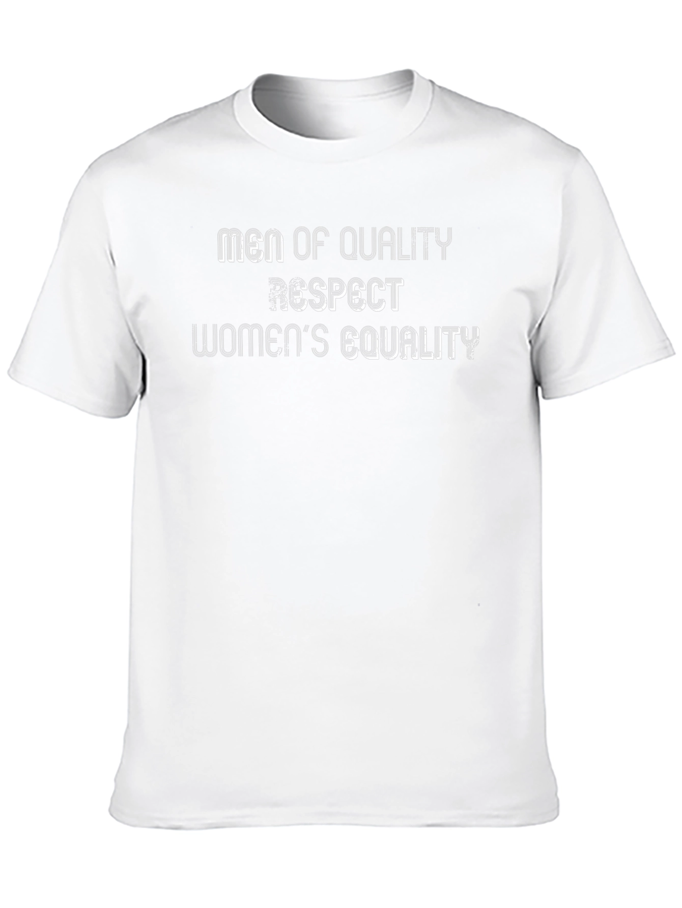 Men of Quality Respect Womens Equality Black T-Shirt
