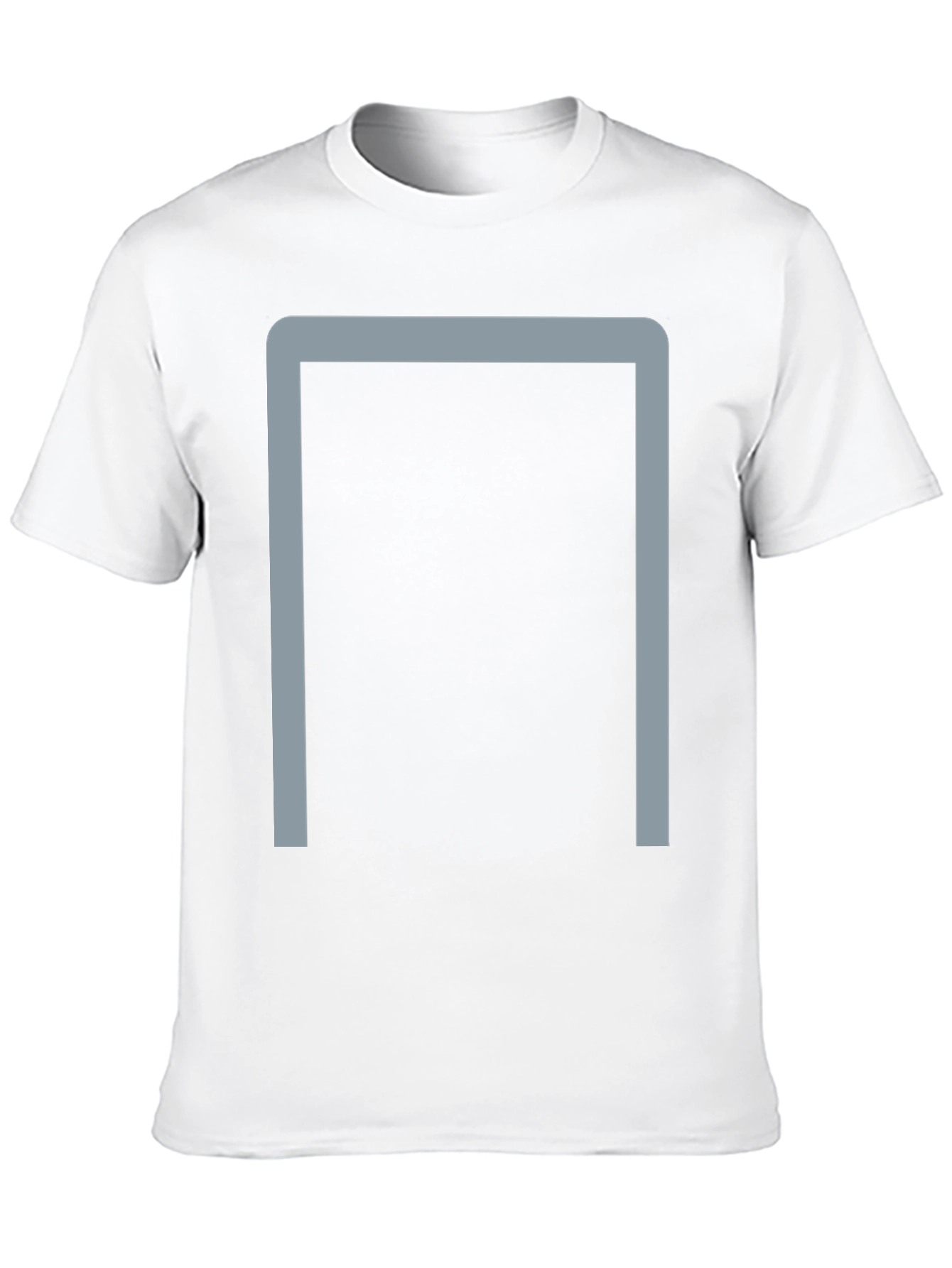 Minimalist Grey Frame Black Tee