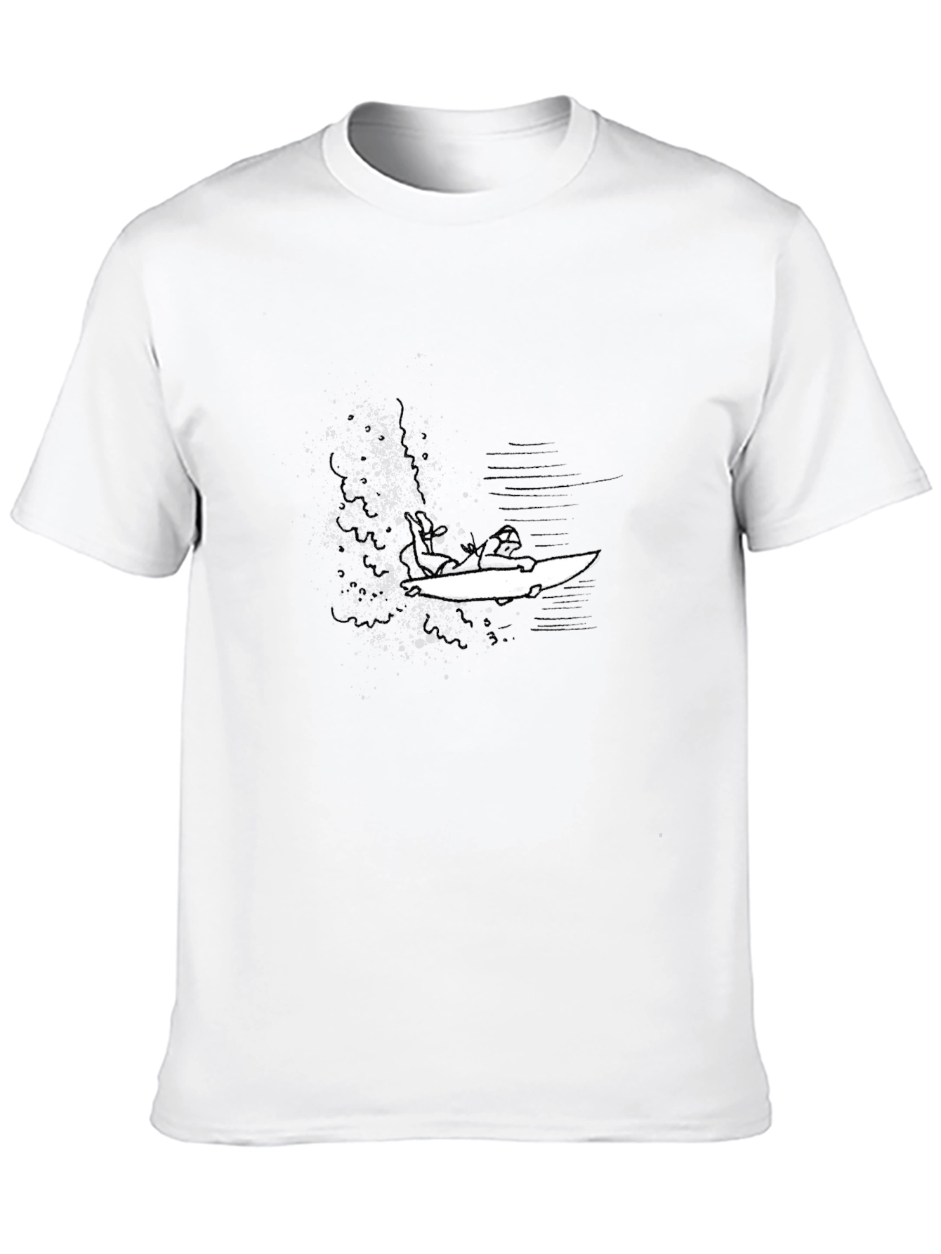 Surfer Graphic Black T-Shirt - Casual Style