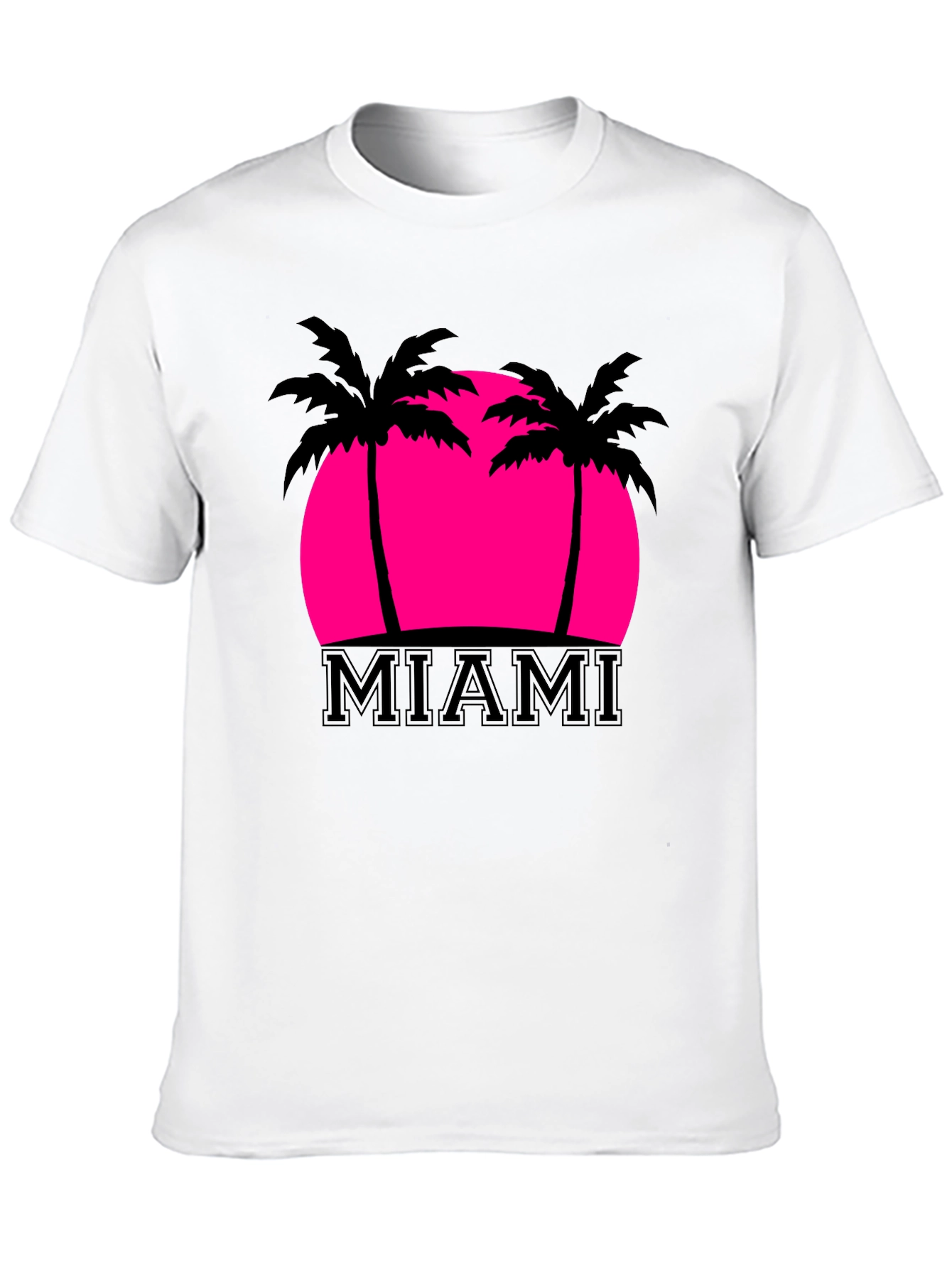 Miami Palm Sunset Graphic Tee