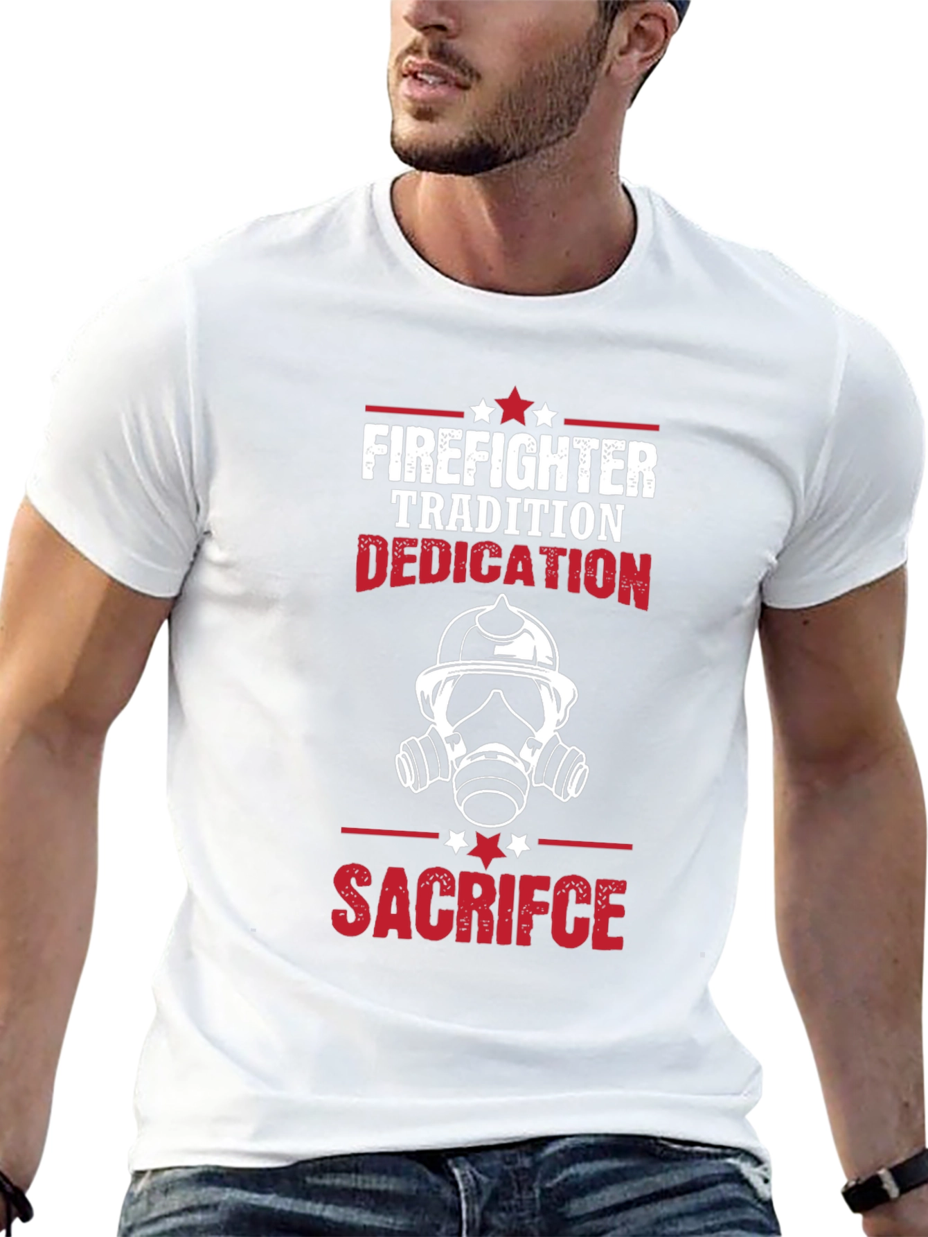 Firefighter Tradition Dedication Sacrifice Graphic T-Shirt