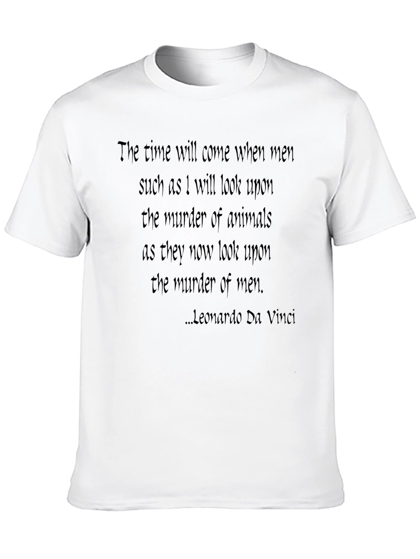 Leonardo Da Vinci Quote T-Shirt