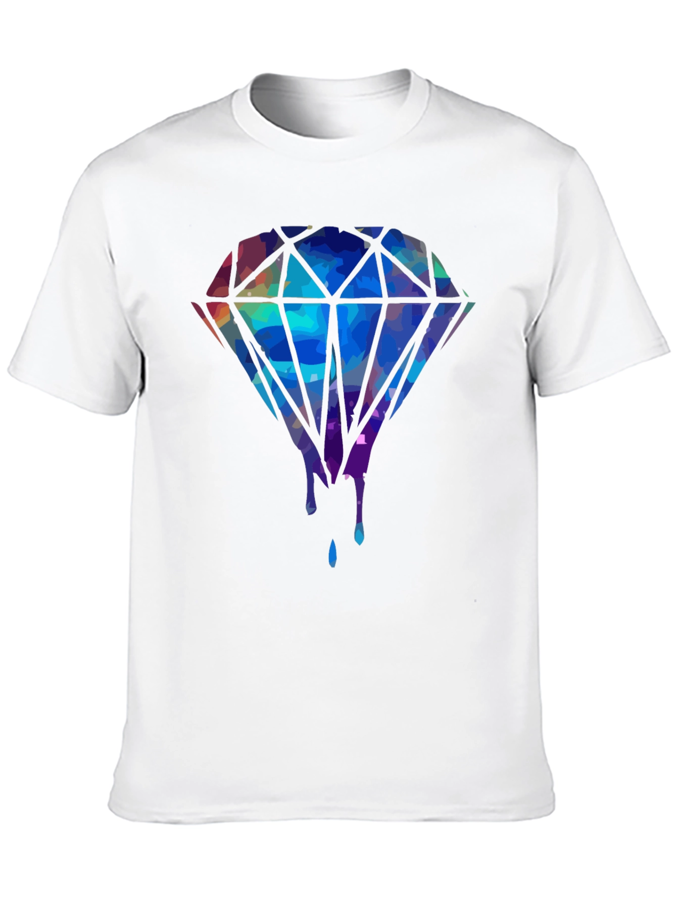 Diamond Drip Graphic Tee - Mens Black T-Shirt