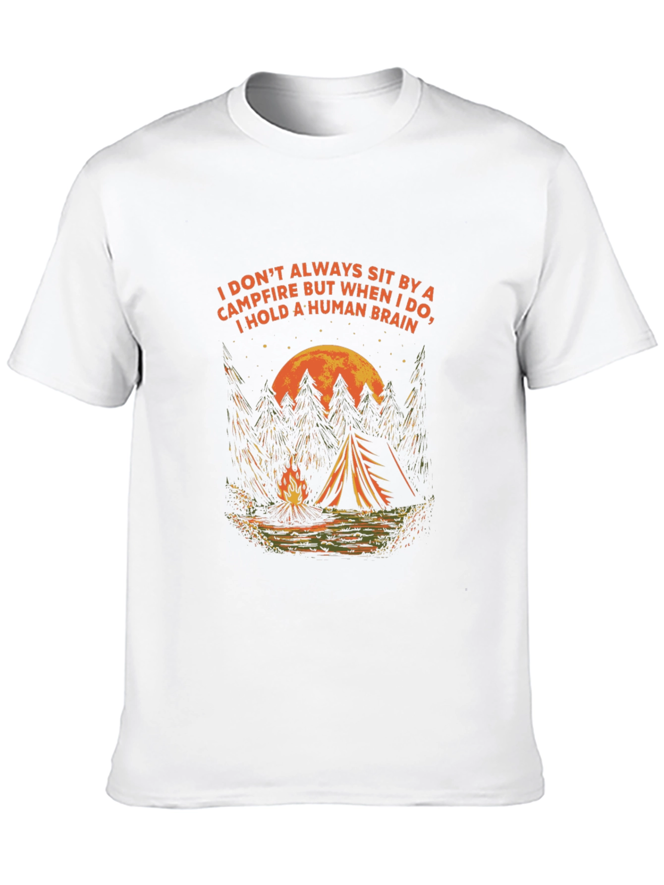 Campfire & Human Brain Graphic Tee