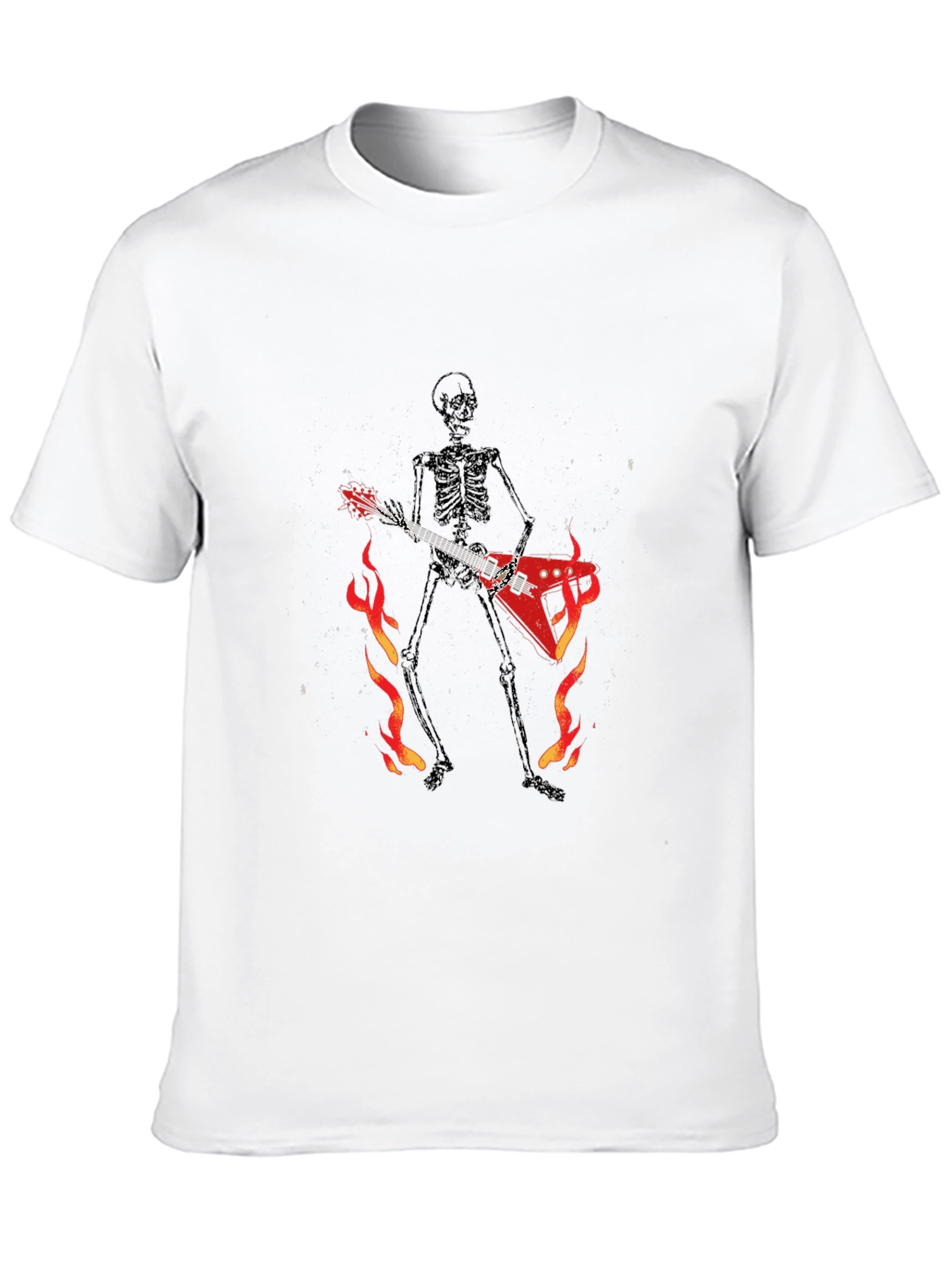 Skeleton Guitarist Graphic Tee - Black