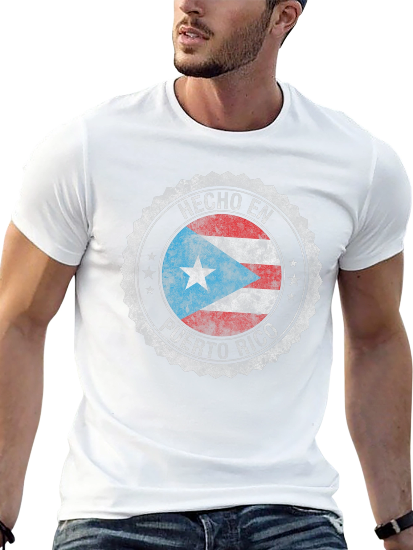 Hecho En Puerto Rico Black T-Shirt