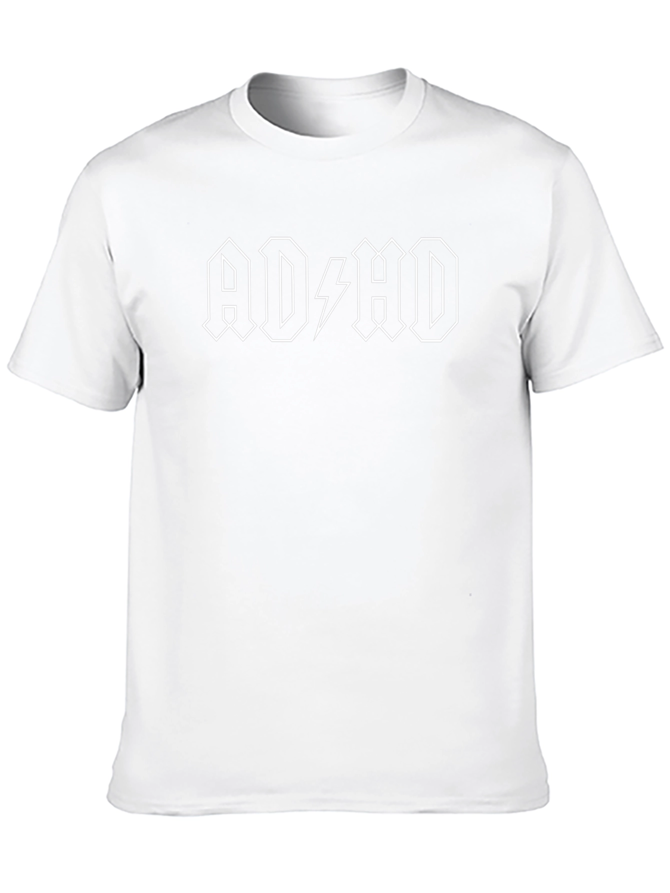 AD/HD Black Graphic Tee - Rock Style