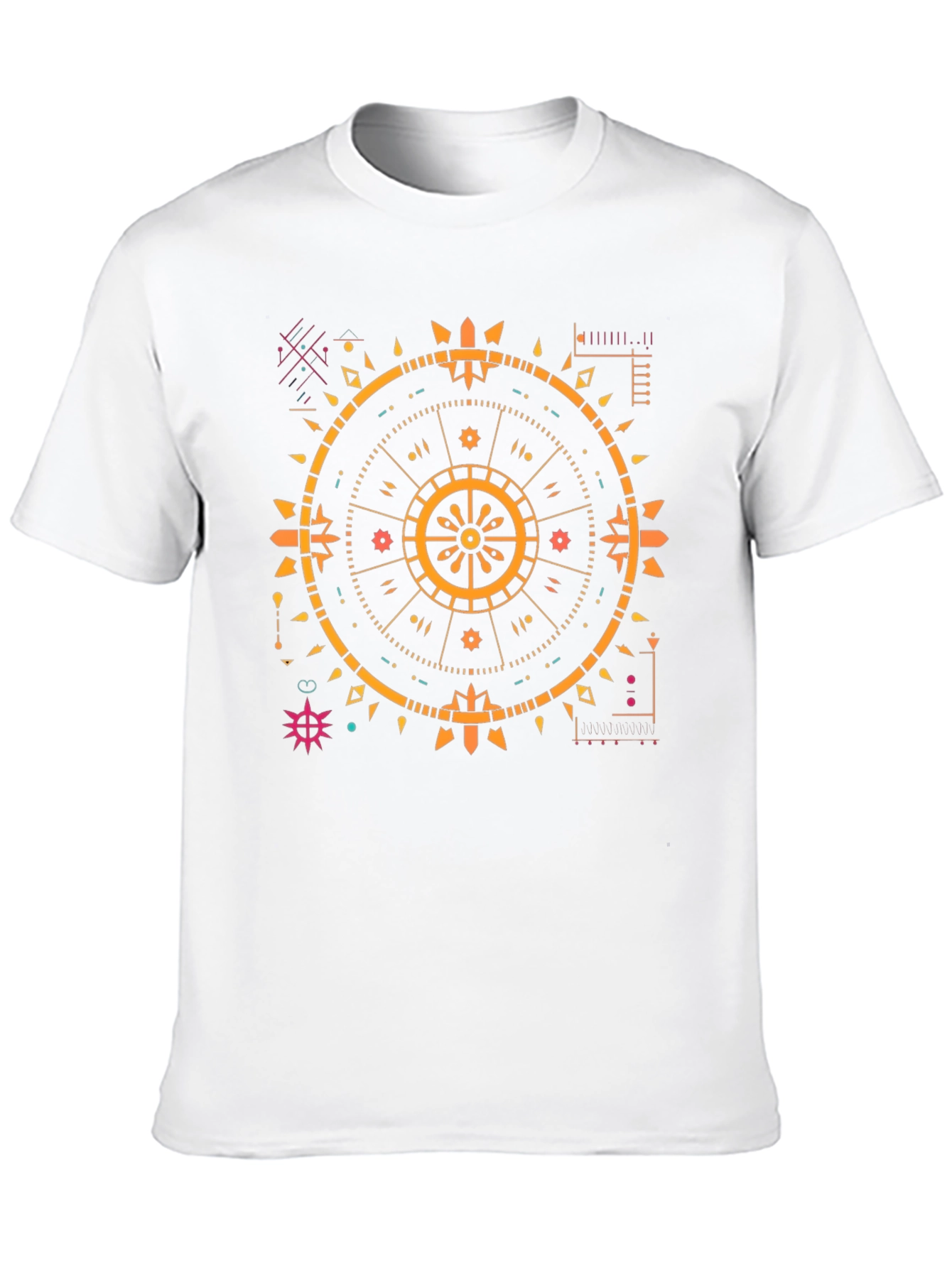 Geometric Print Black T-Shirt