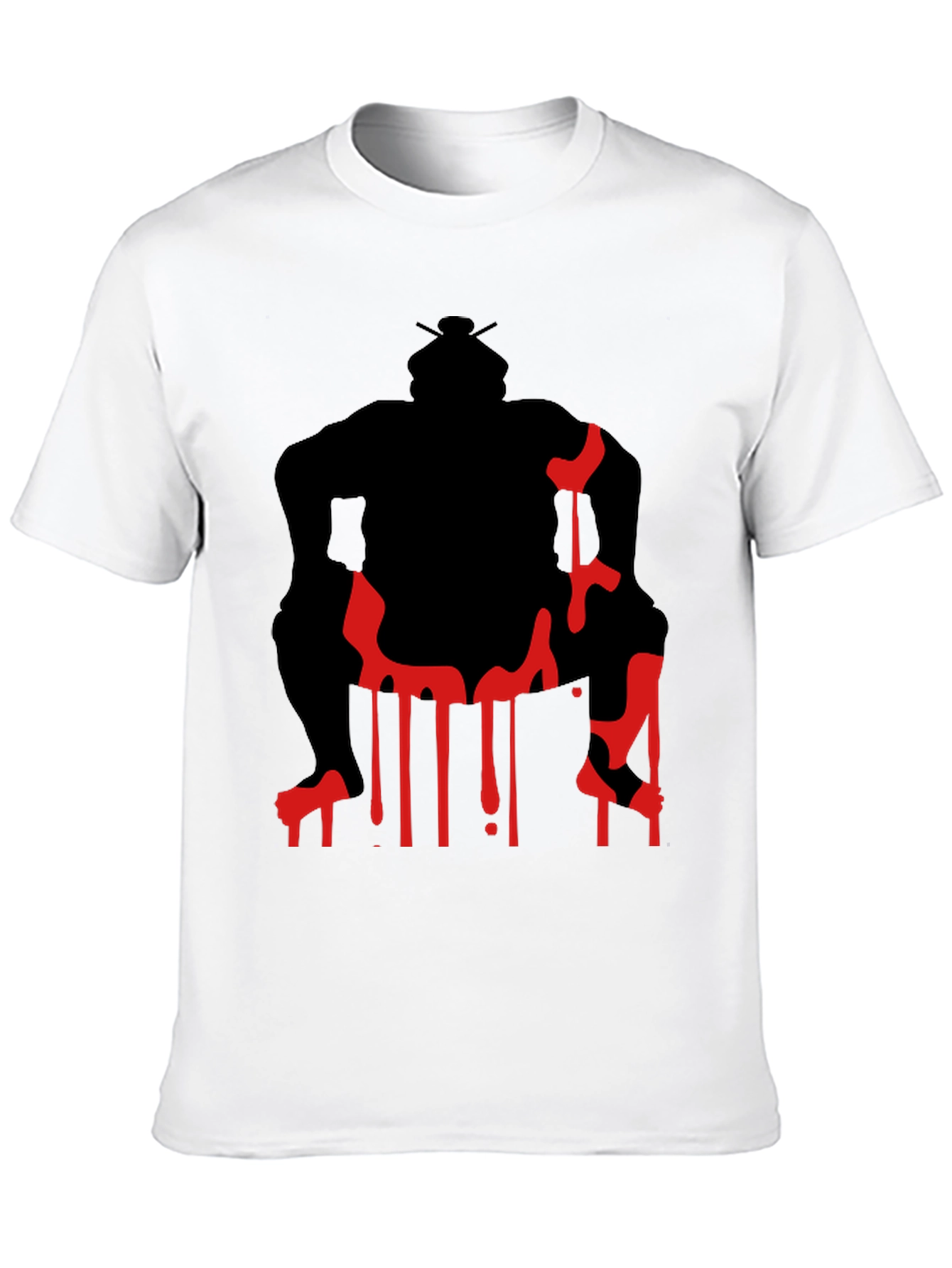 Sumo Wrestler Graphic Tee - Black