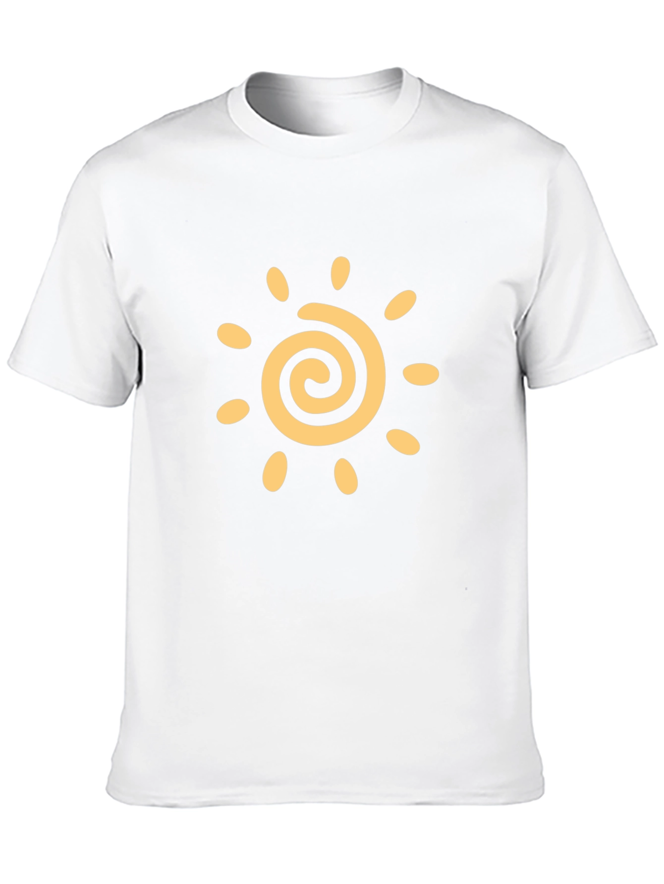 Black T-Shirt with Sun Graphic