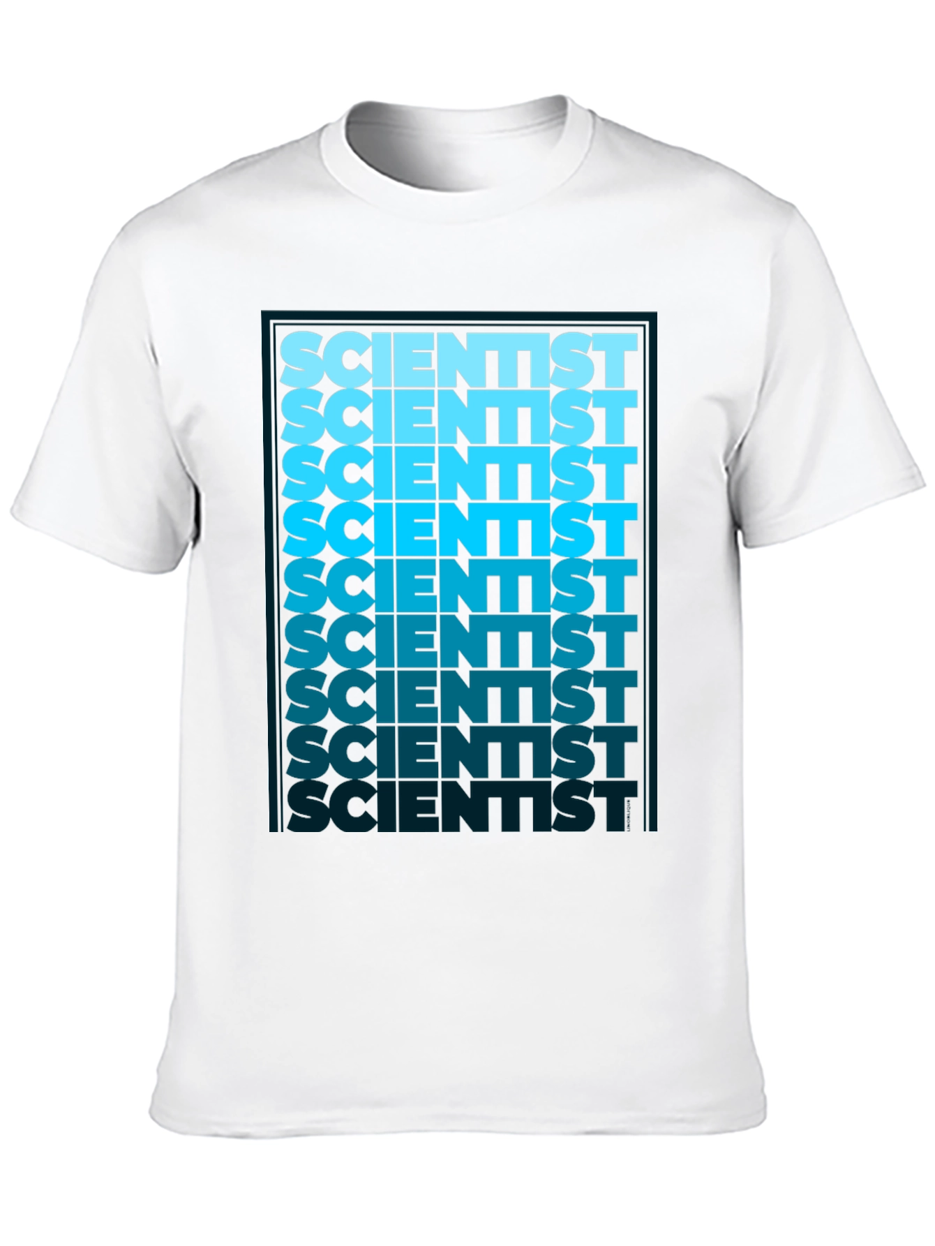 Scientist Graphic Tee - Cool Gradient Design