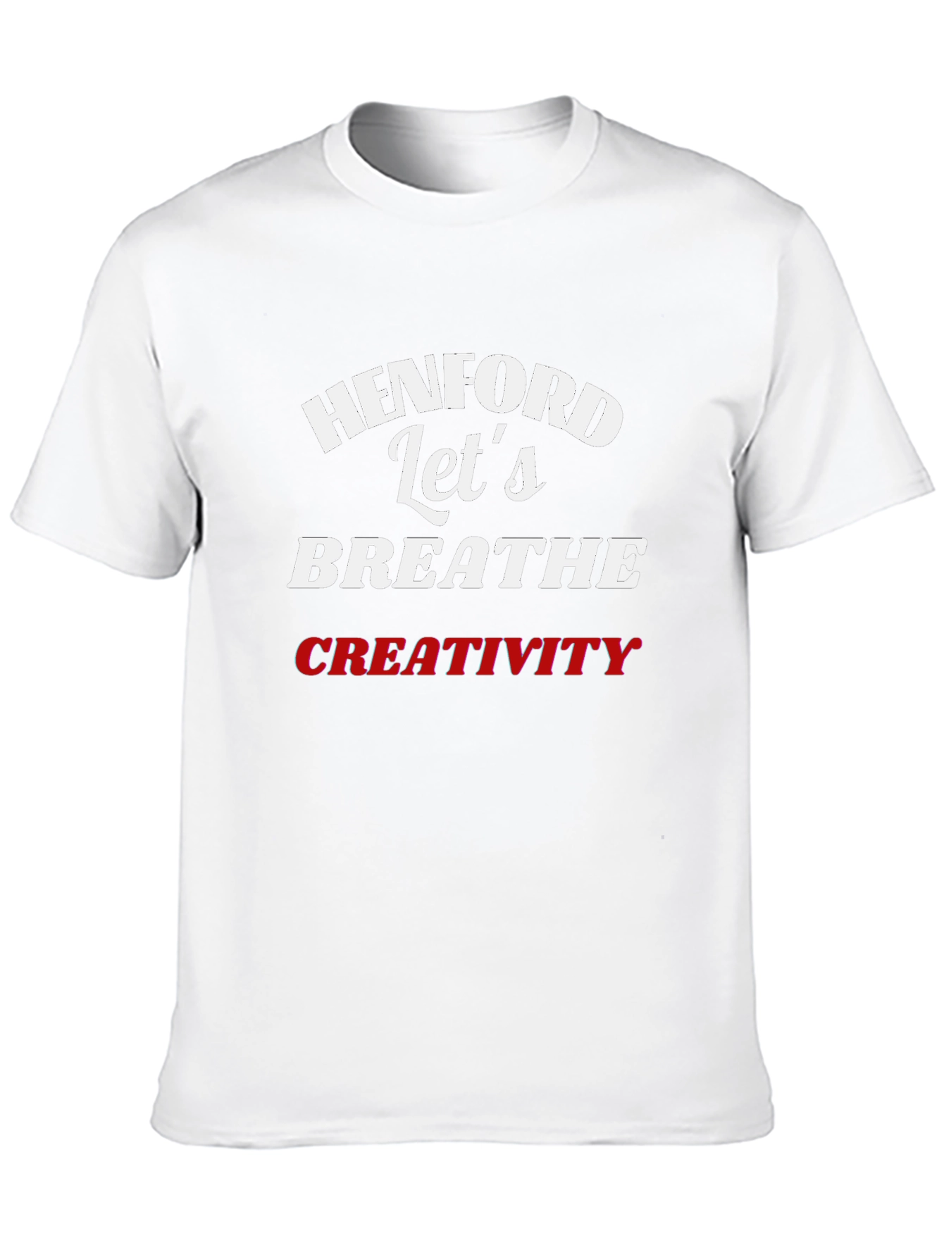 Henford Lets Breathe Creativity Black Graphic Tee