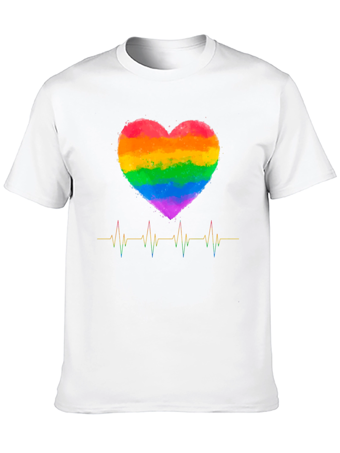 Rainbow Heartbeat Pride T-Shirt