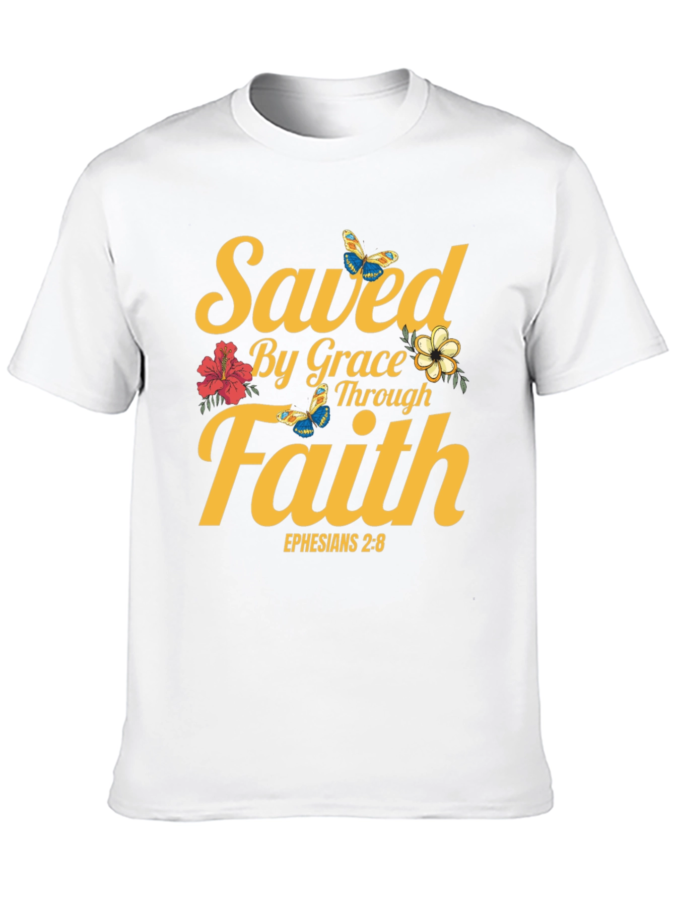 Saved By Grace T-Shirt - Faith & Scripture Tee
