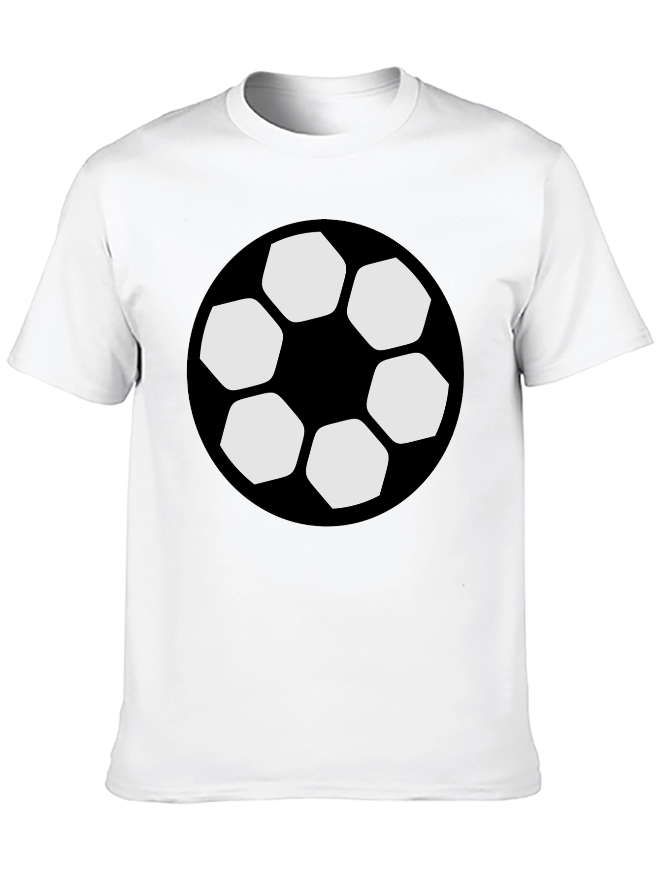 Soccer Ball Graphic Black T-Shirt