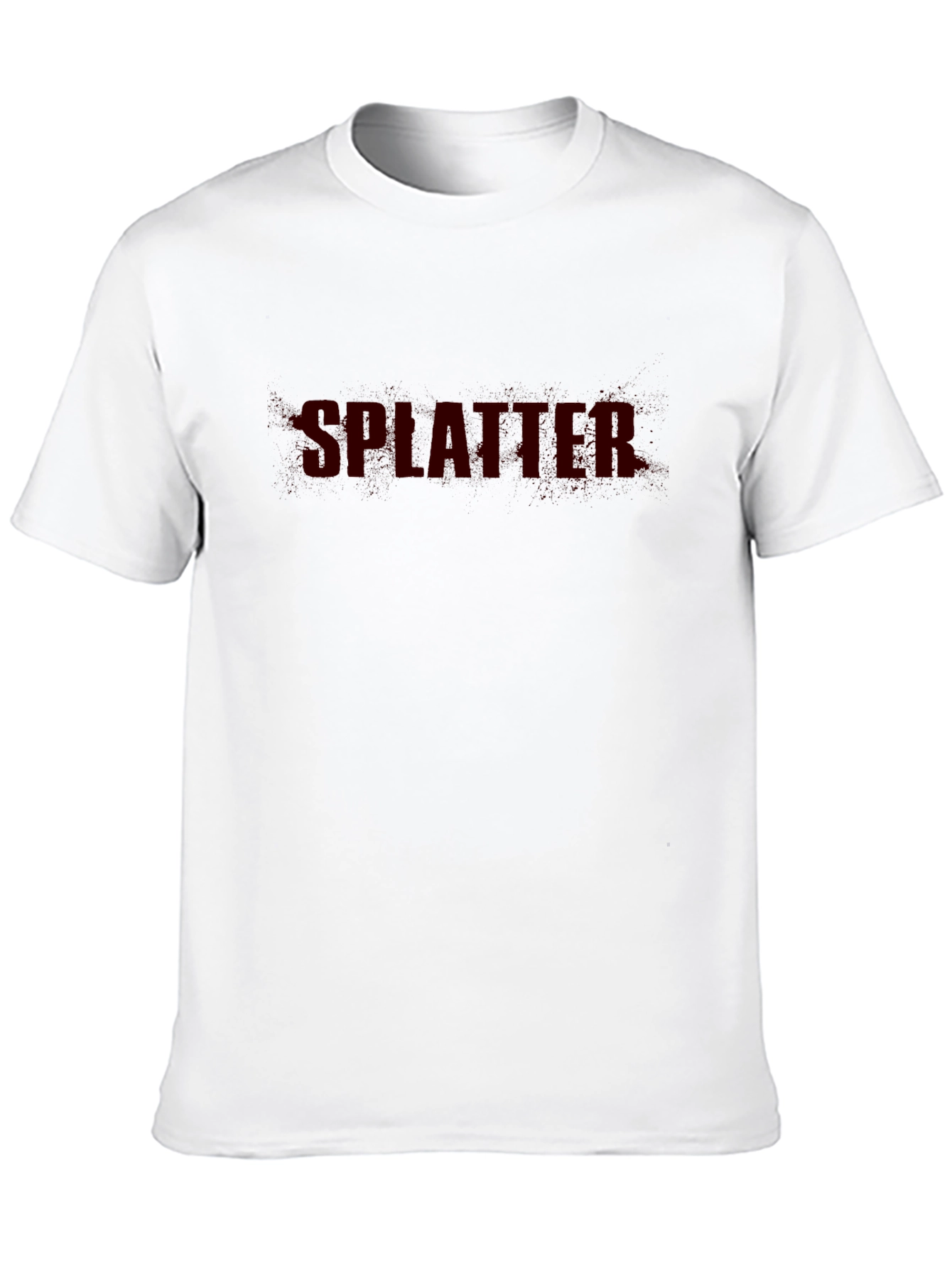 Splatter Graphic Print Black T-Shirt