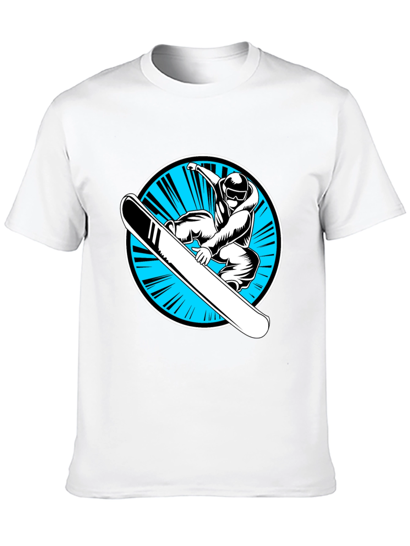 Snowboarder Graphic Black T-Shirt