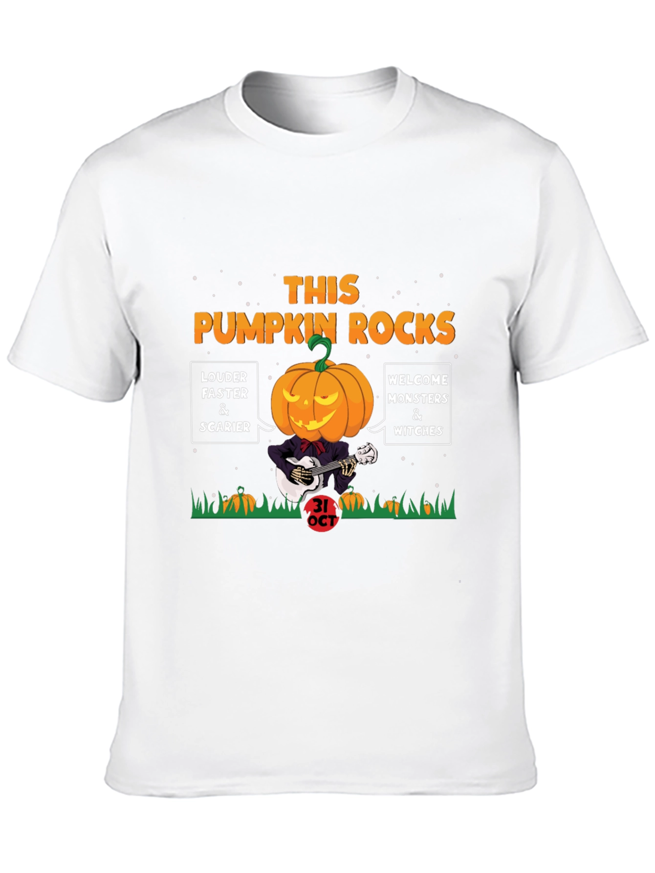 Halloween Pumpkin Rocks Graphic Tee