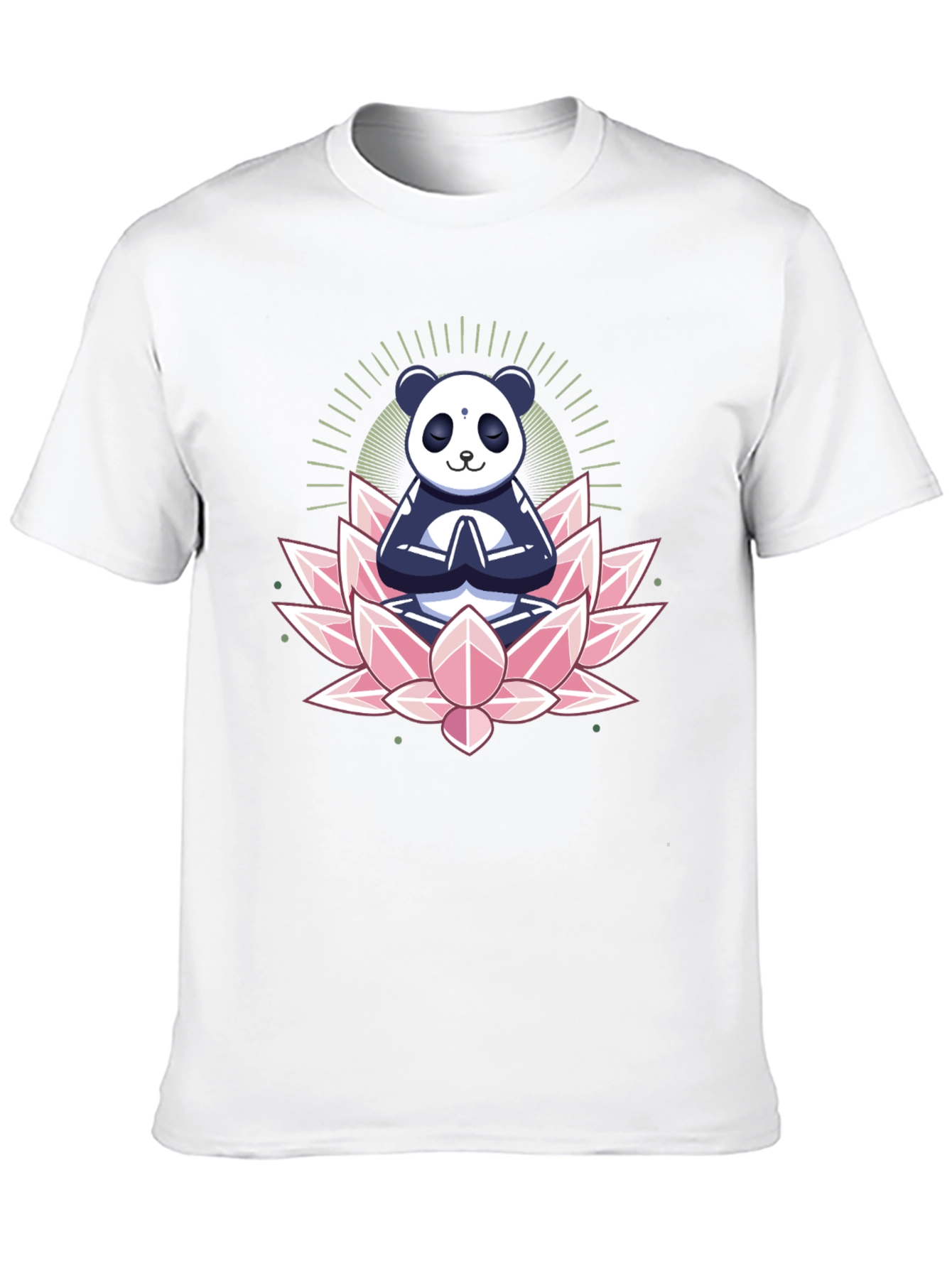 Zen Panda Lotus T-Shirt - Meditating Panda Tee
