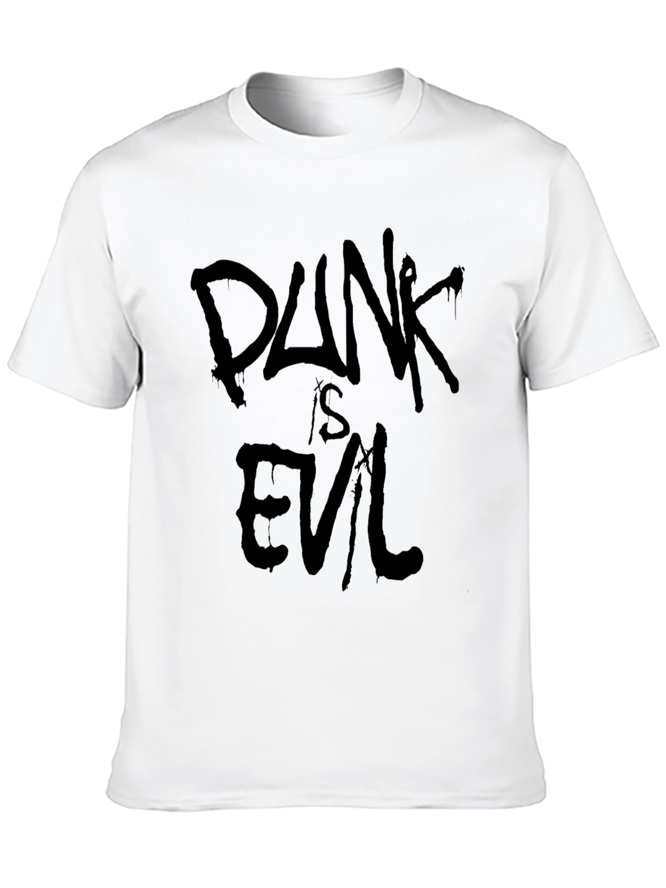 Punk is Evil Black Graphic Tee