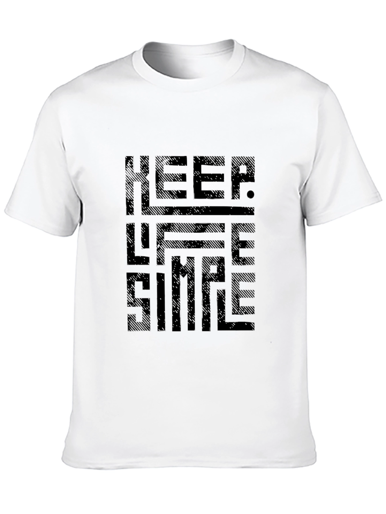 Keep Life Simple Black Graphic Tee