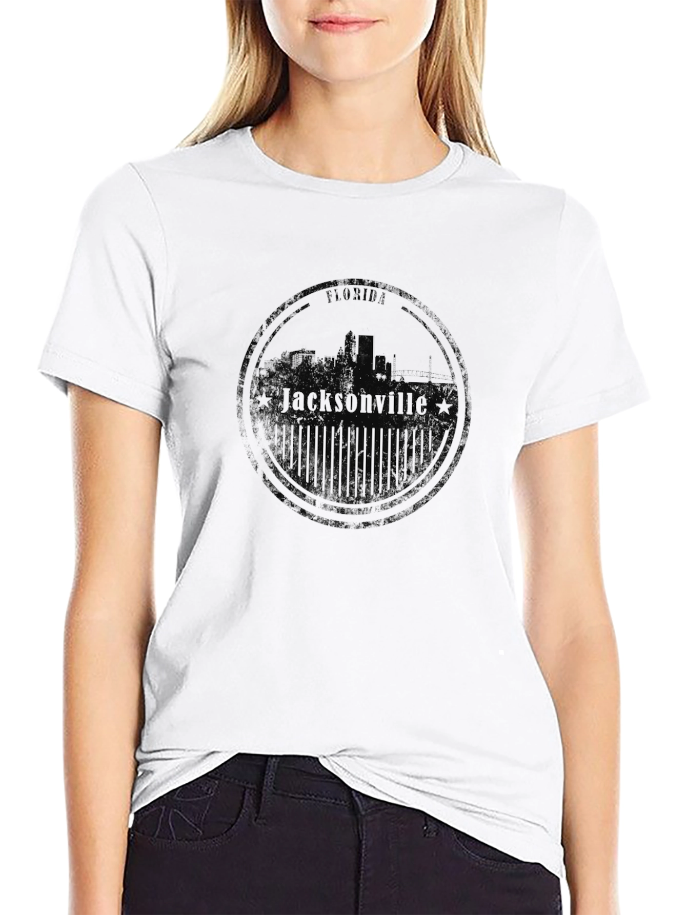 Jacksonville Florida Stamp Tee